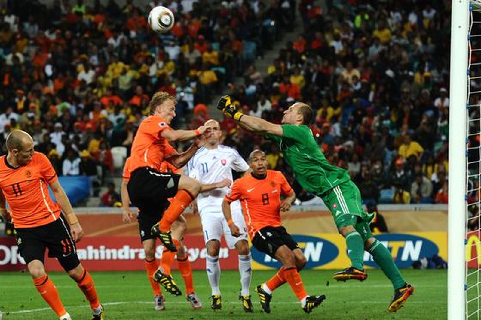 Holanda se mete en cuartos de final después de ganar a Eslovaquia. / AFP