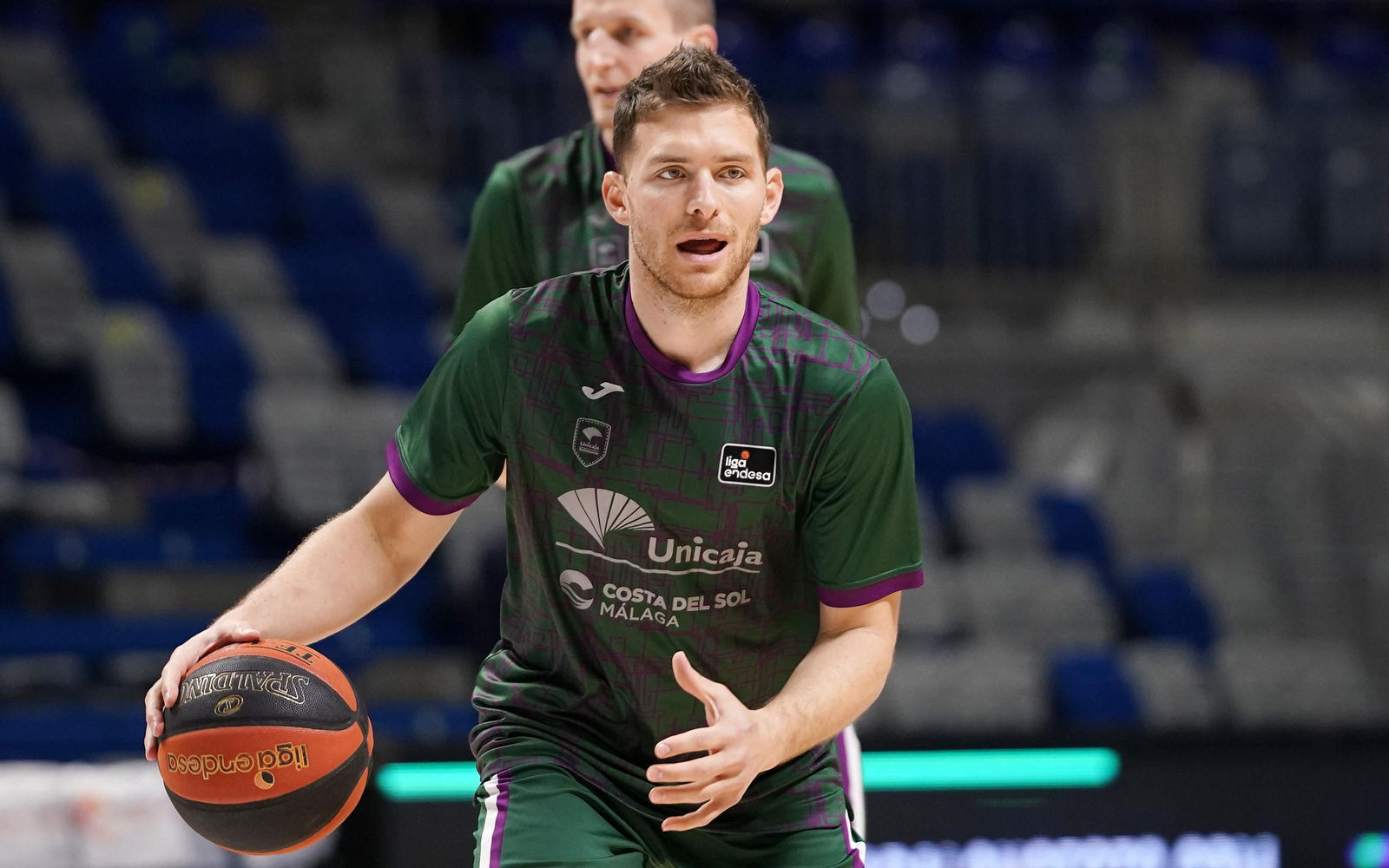 Gal Mekel, en un calentamiento en el Carpena.