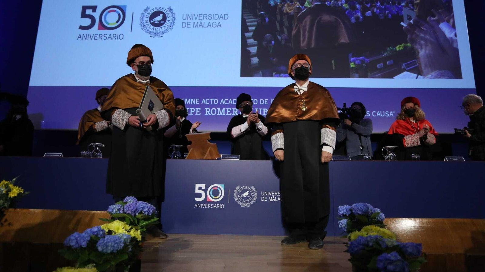 Felipe Romera tras recibir la condecoración.