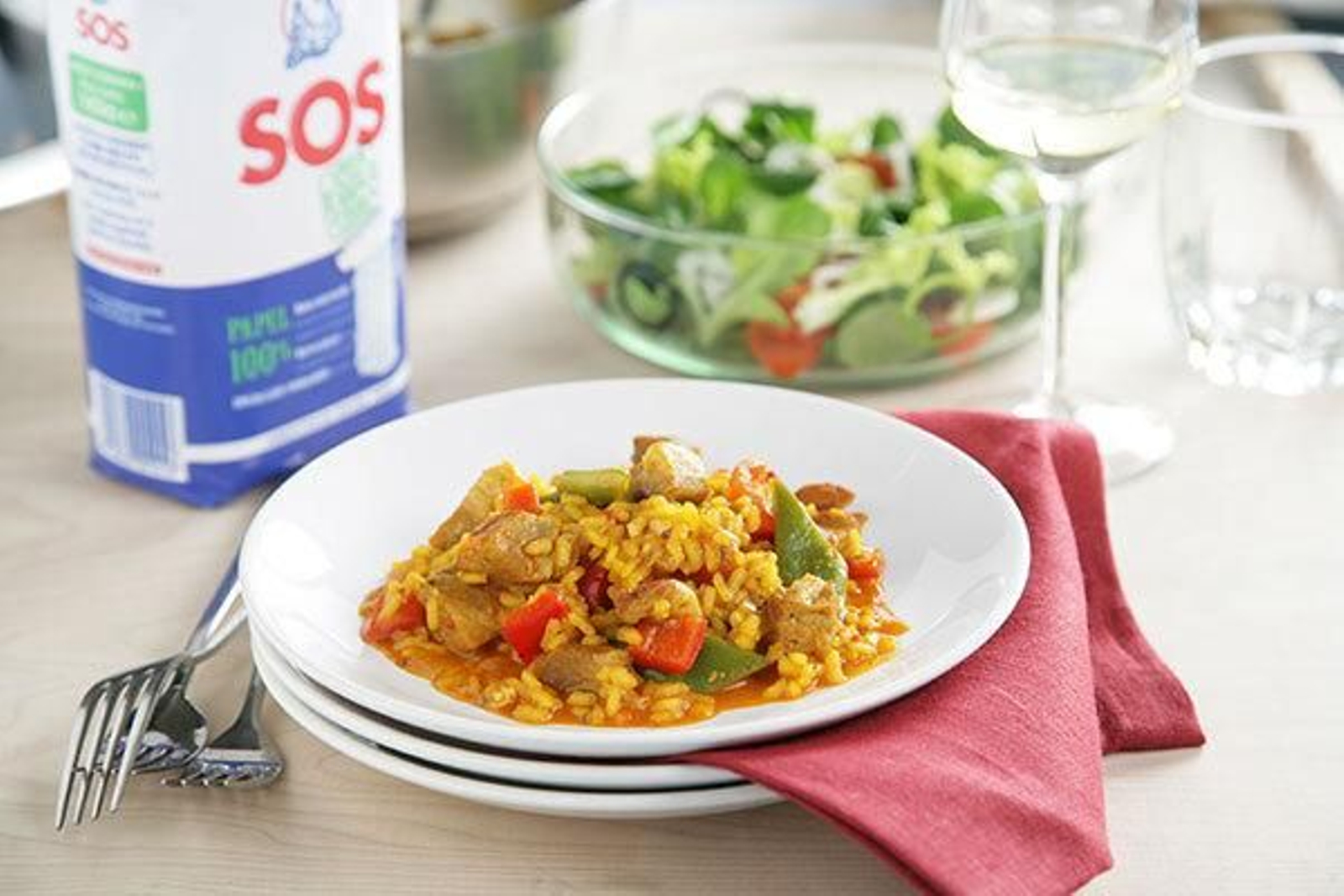 Receta de arroz con carne