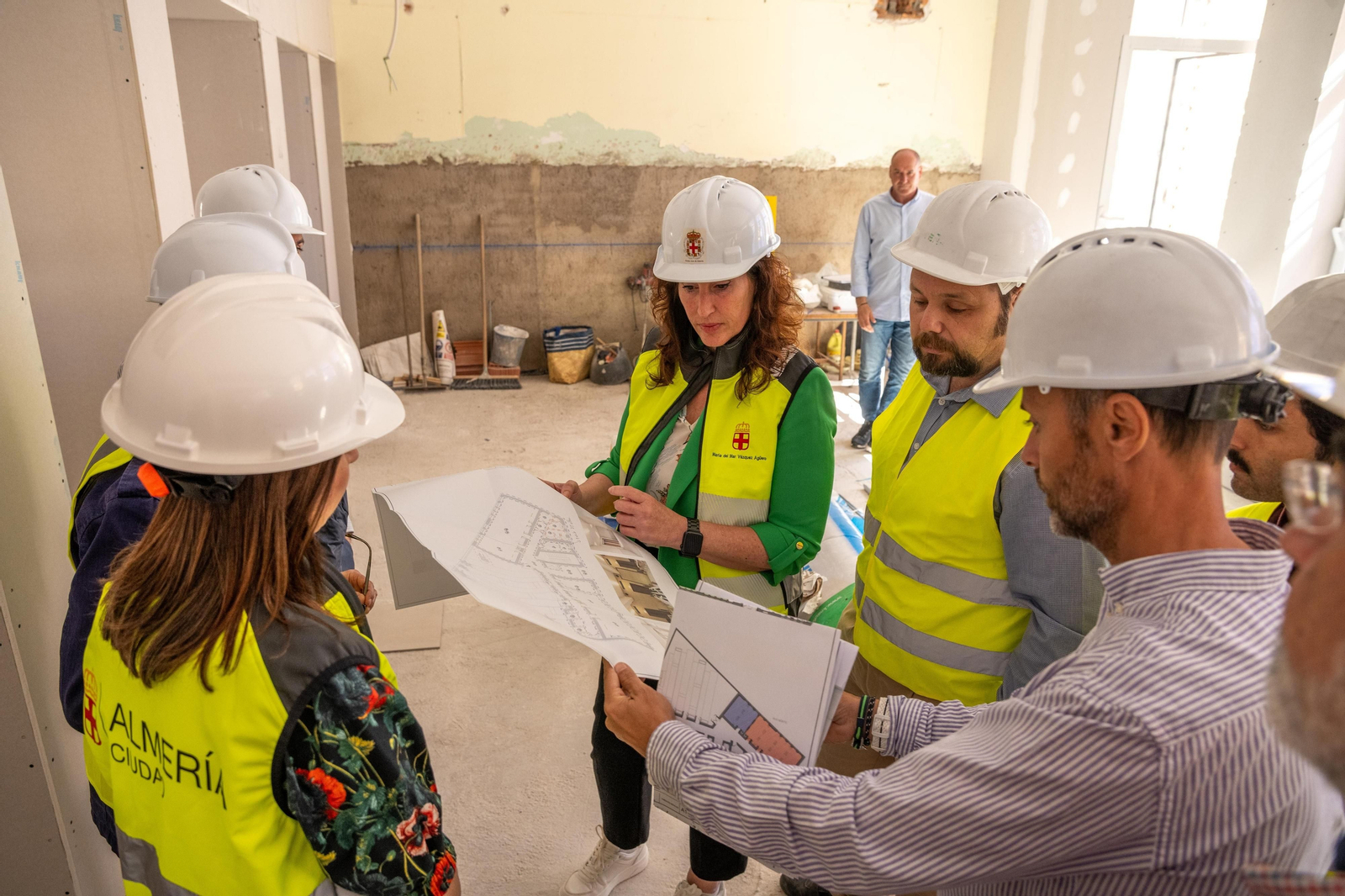 La alcaldesa, en el antiguo colegio Virgen del Socorro