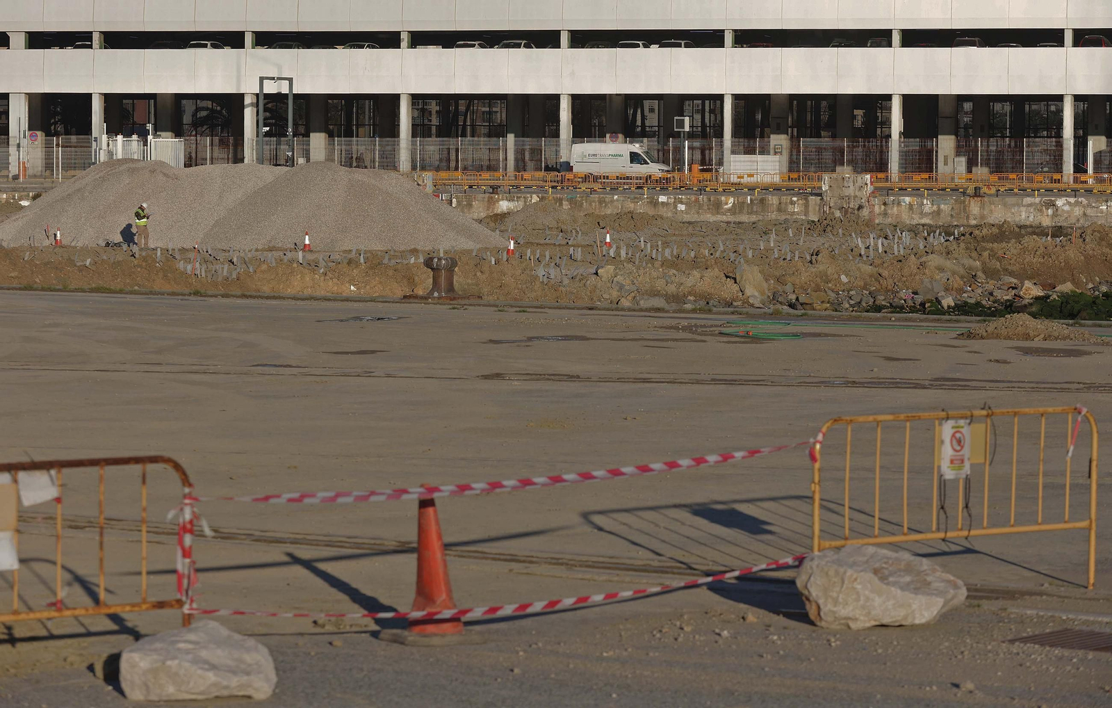 Fotos de las obras del nuevo muelle de Galera en el Puerto de Algeciras