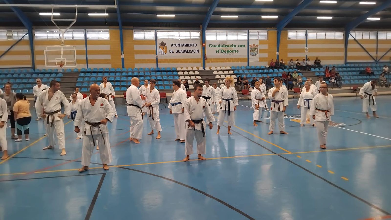 Los participantes, en acción.