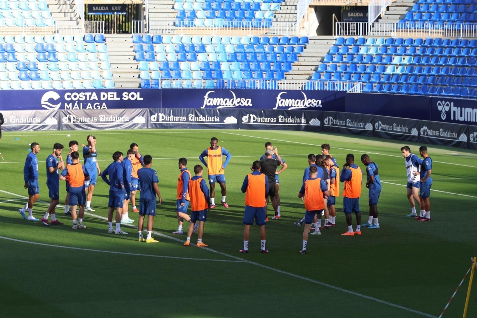 Las imágenes de la sesión vespertina del Málaga CF