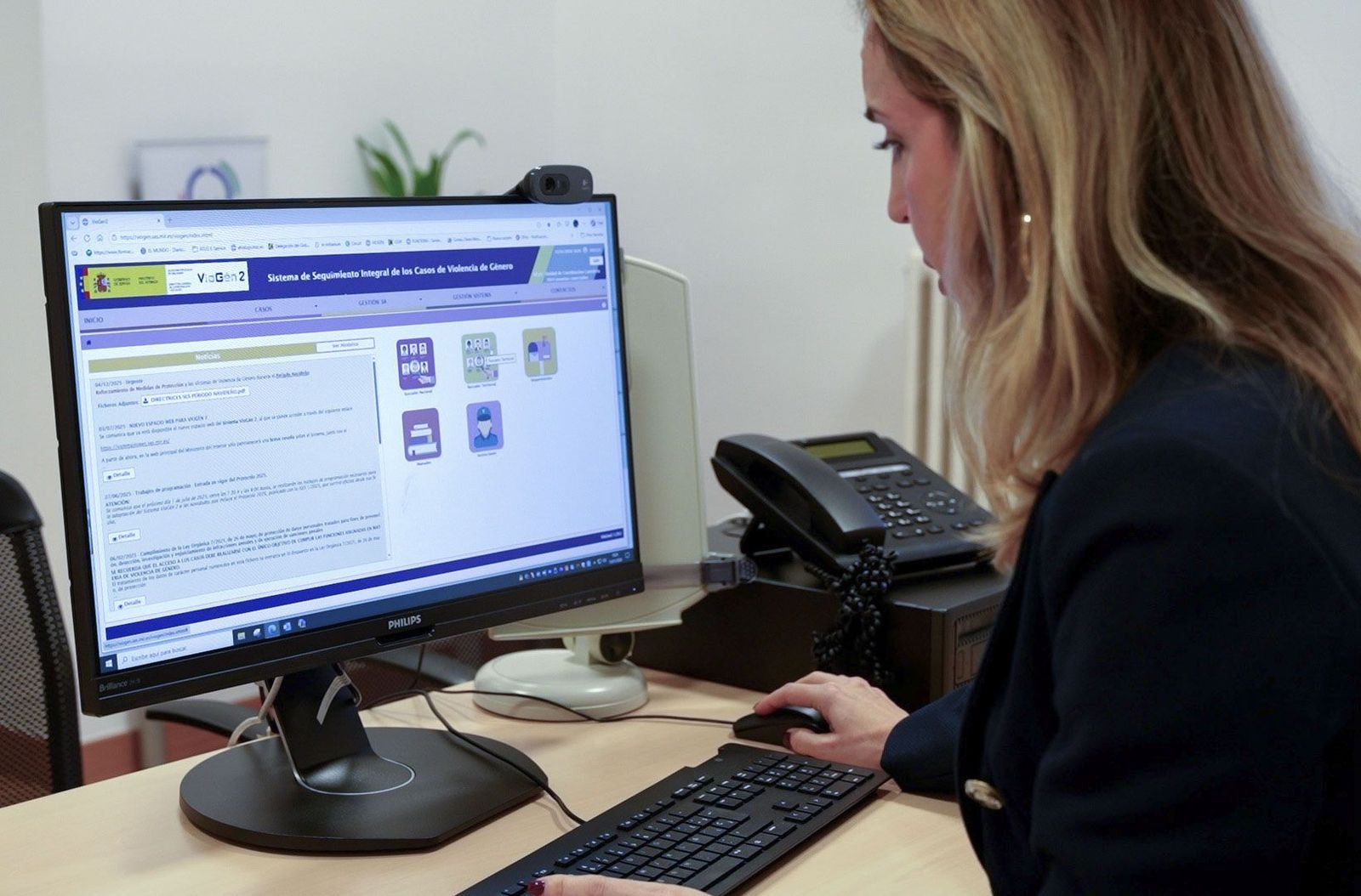 La jefa de la Unidad de Coordinación contra la Violencia sobre la Mujer de la Delegación del Gobierno en Cantabria, Diana Mirones.