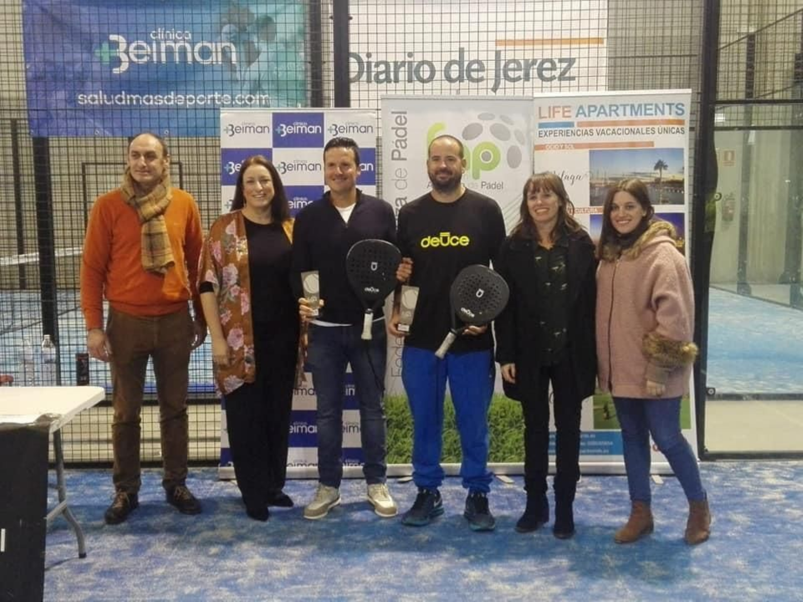 Entrega de trofeos del I Circuito Andaluz de Veteranos de Pádel 'Clínica Beiman' en Pádel Extreme