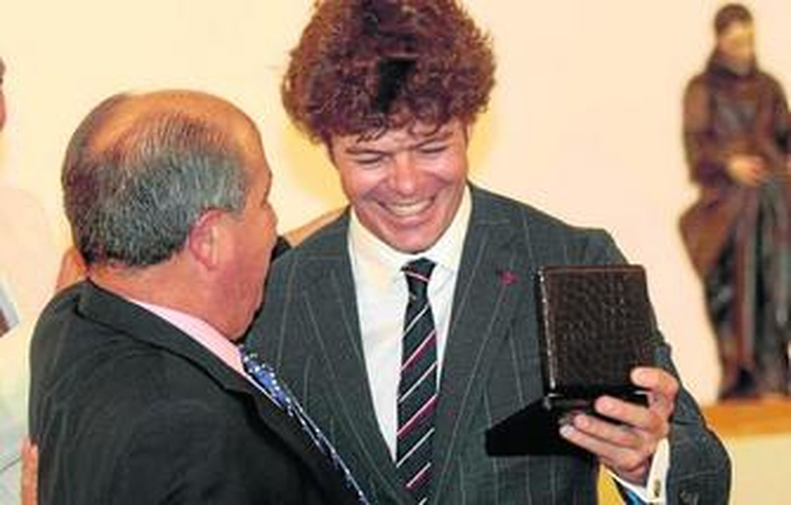 Un momento del acto de entrega, ayer, en la Fundación Rodríguez Acosta.