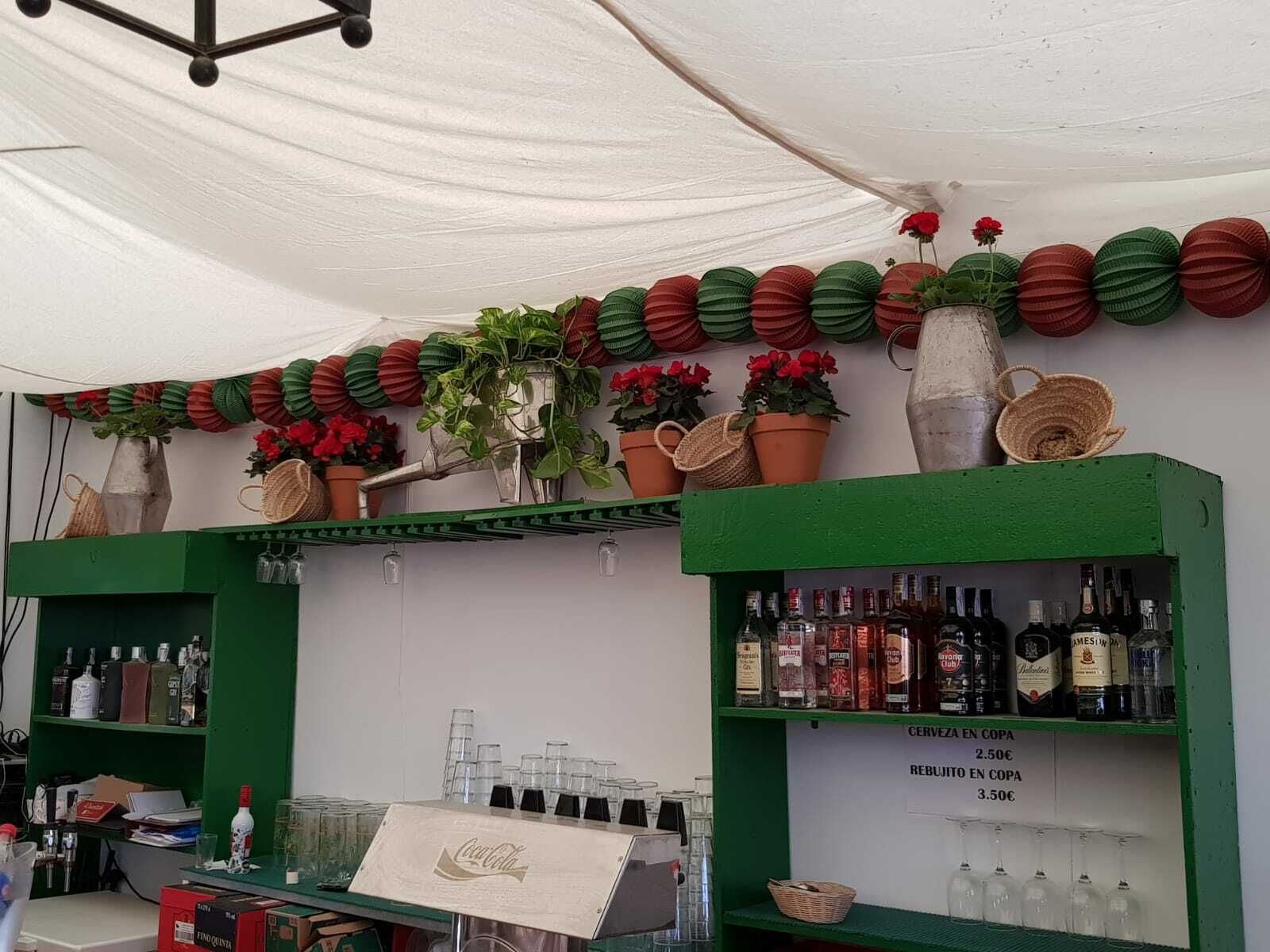 Otro rincón con encanto que le ha valido a esta caseta el primer premio.