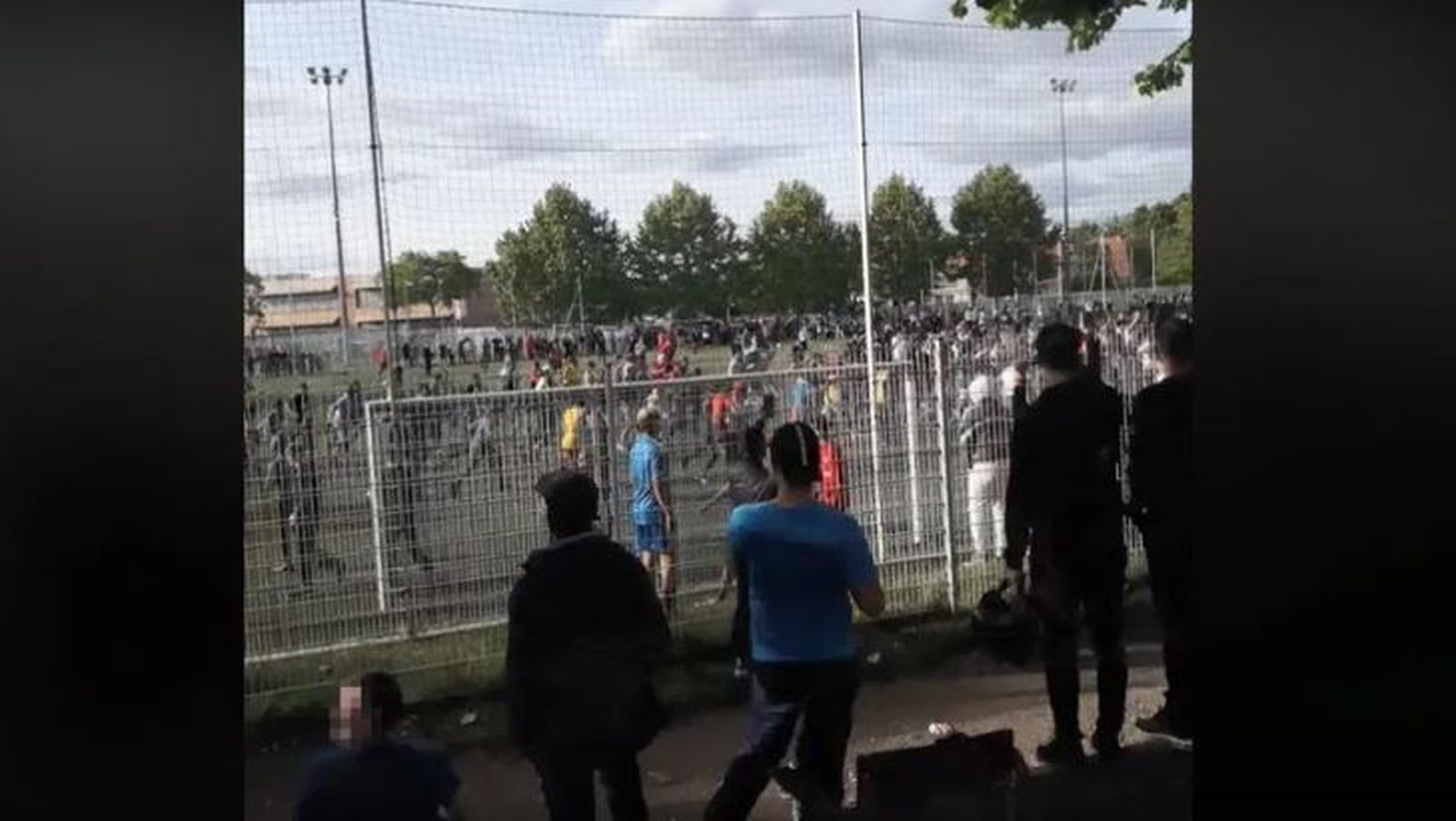 Captura de imagen de un vídeo grabado en el Paco Mateo el pasado domingo.