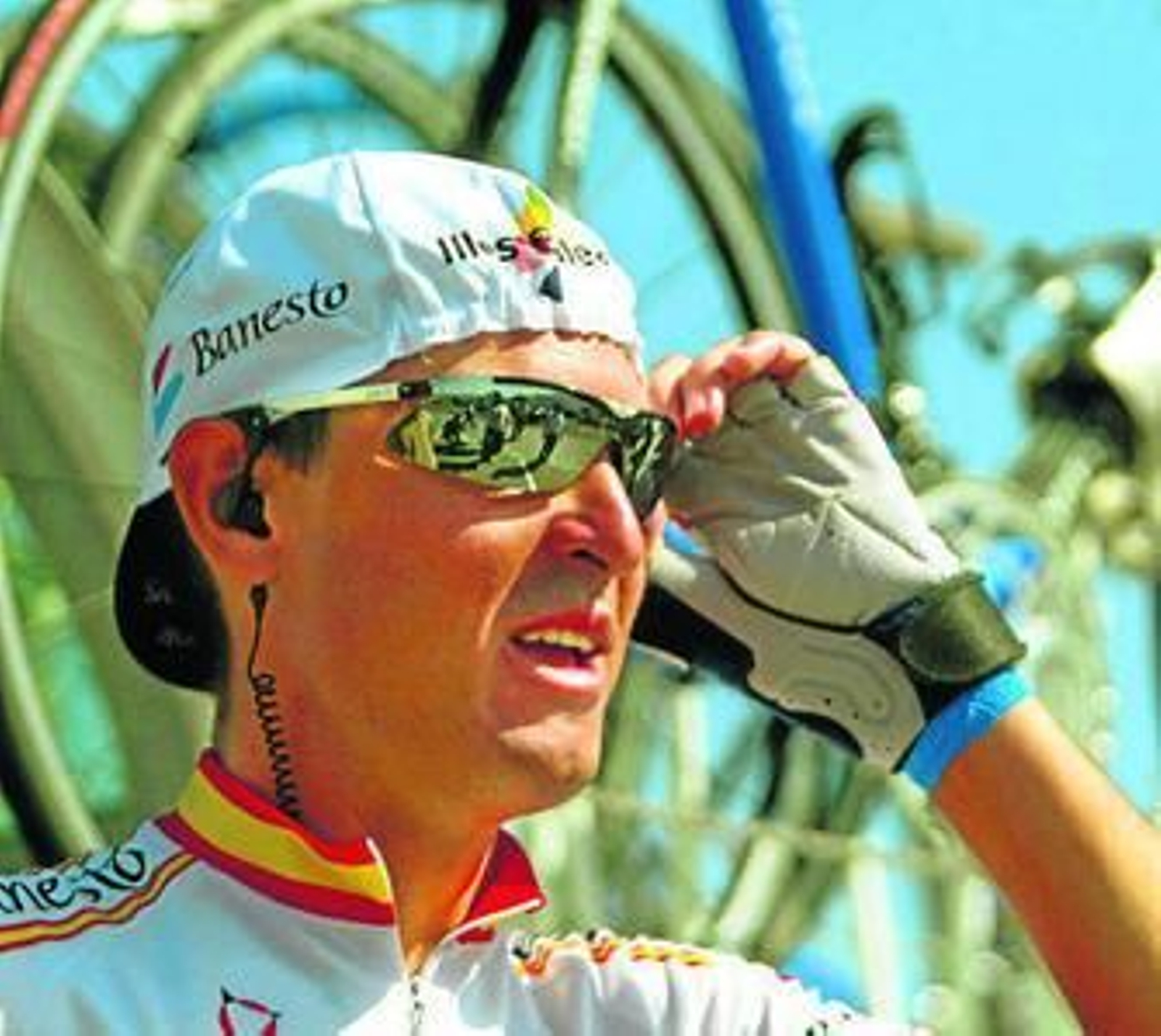 Francisco Mancebo, cuando militaba en el equipo ciclista Banesto.