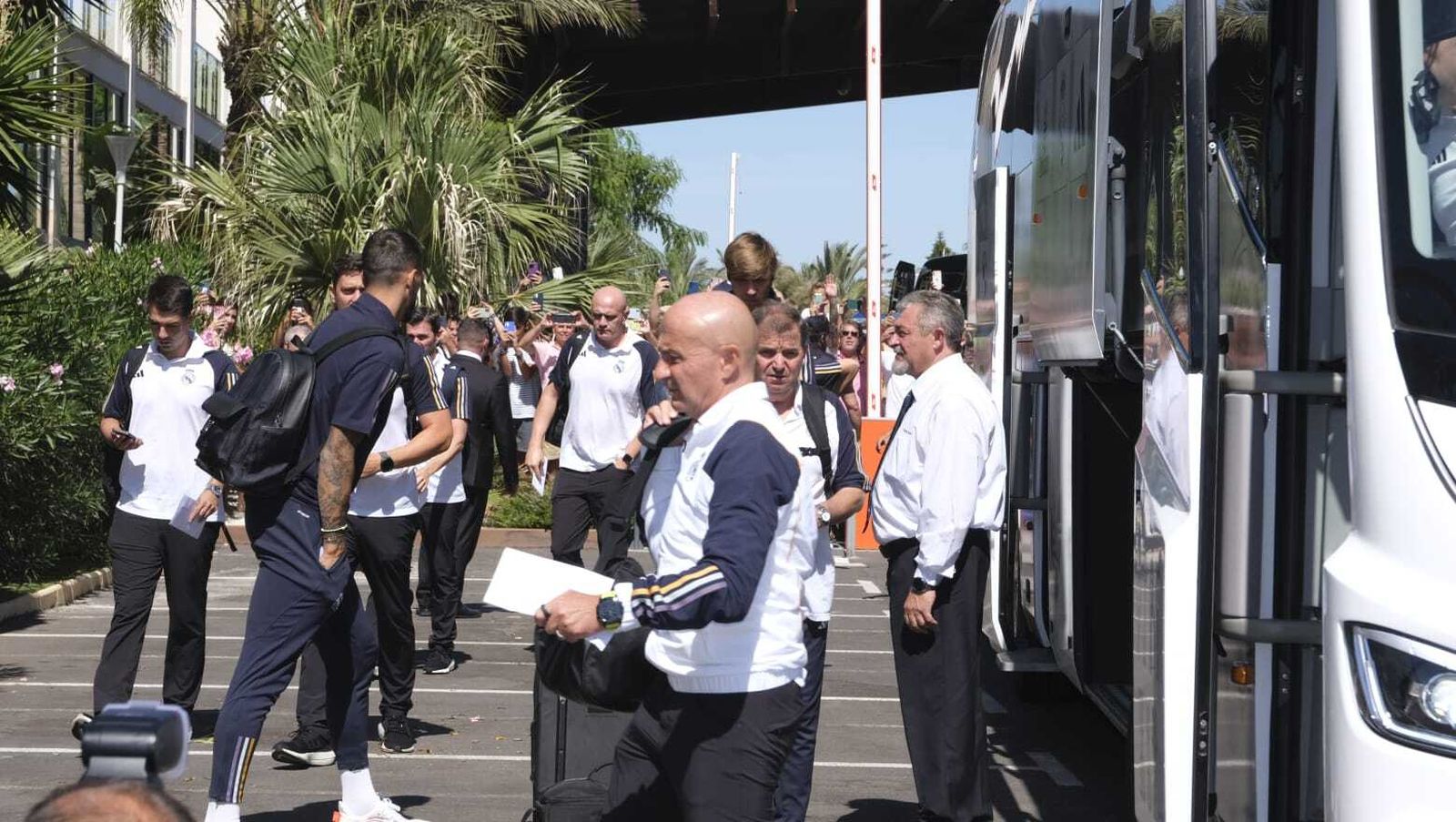 La llegada del Real Madrid a Almería en imágenes