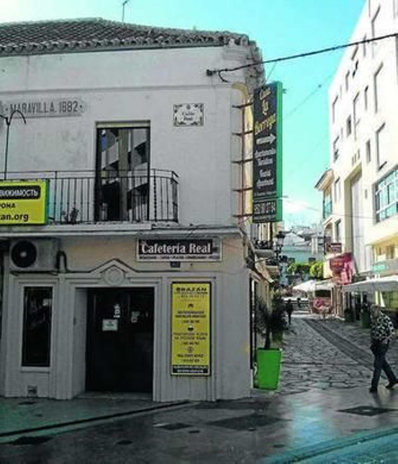 El inmueble localizado entre las calles Real y Terraza.