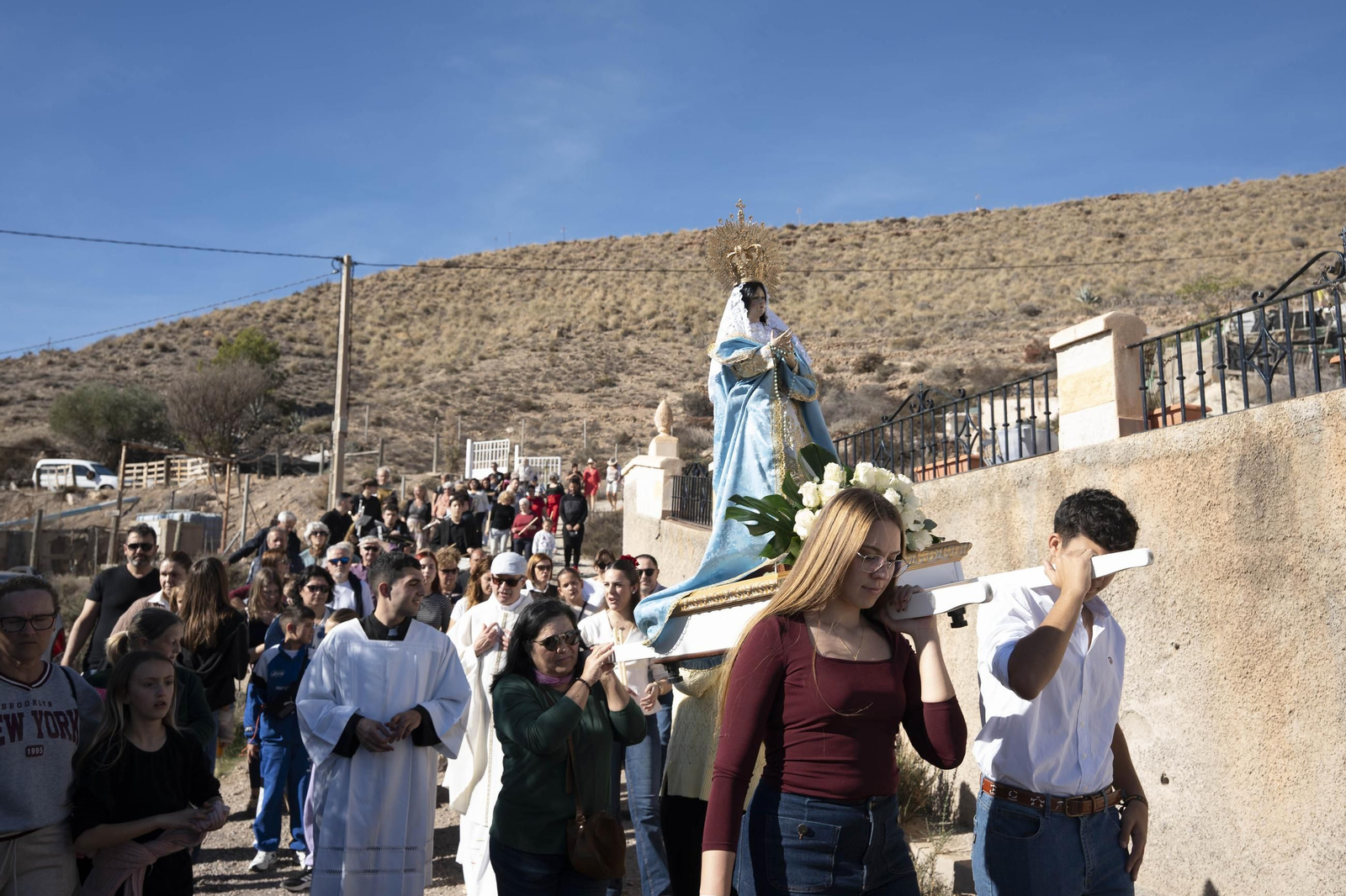 Las imágenes de la romería en Cuevas de Los Úbeda