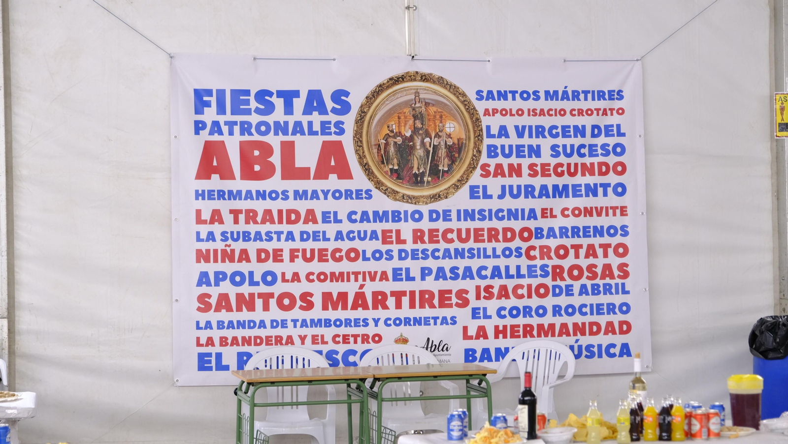 Imágenes de la procesión y paella solidaria en las Fiestas de Abla