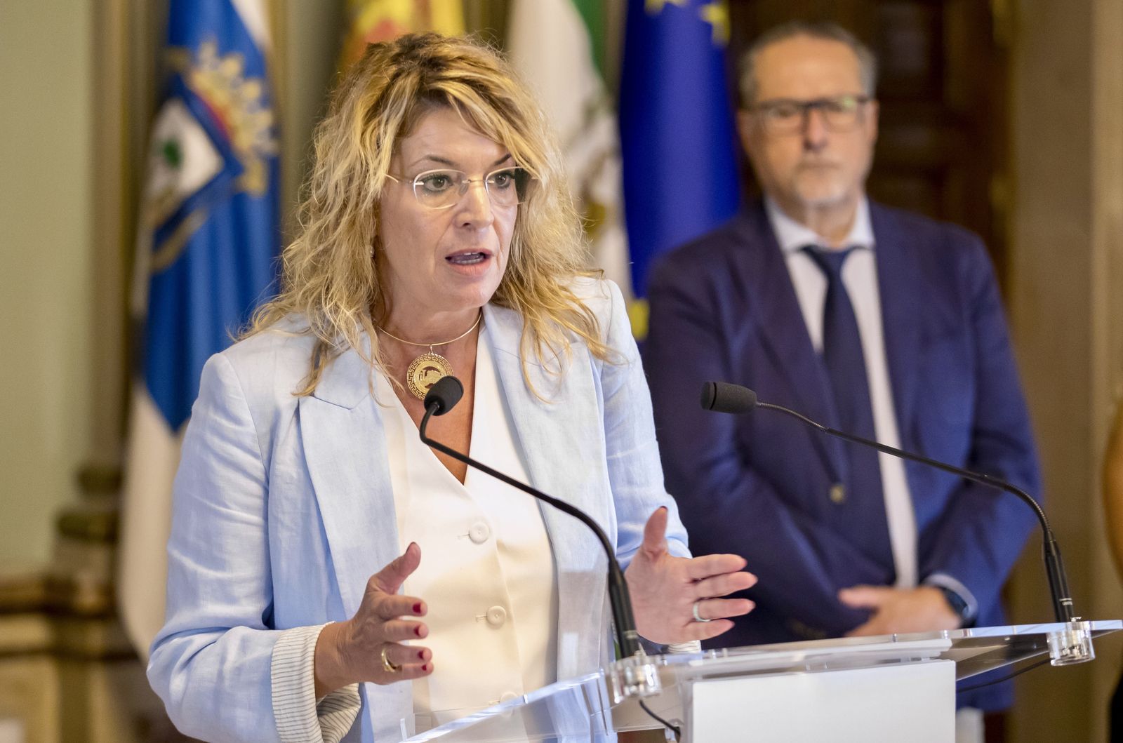 La alcaldesa de Huelva, Pilar Miranda.