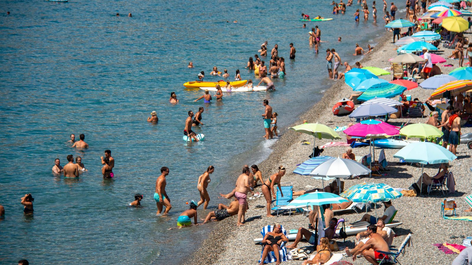 Las playas de la Costa han estado repletas este fin de semana
