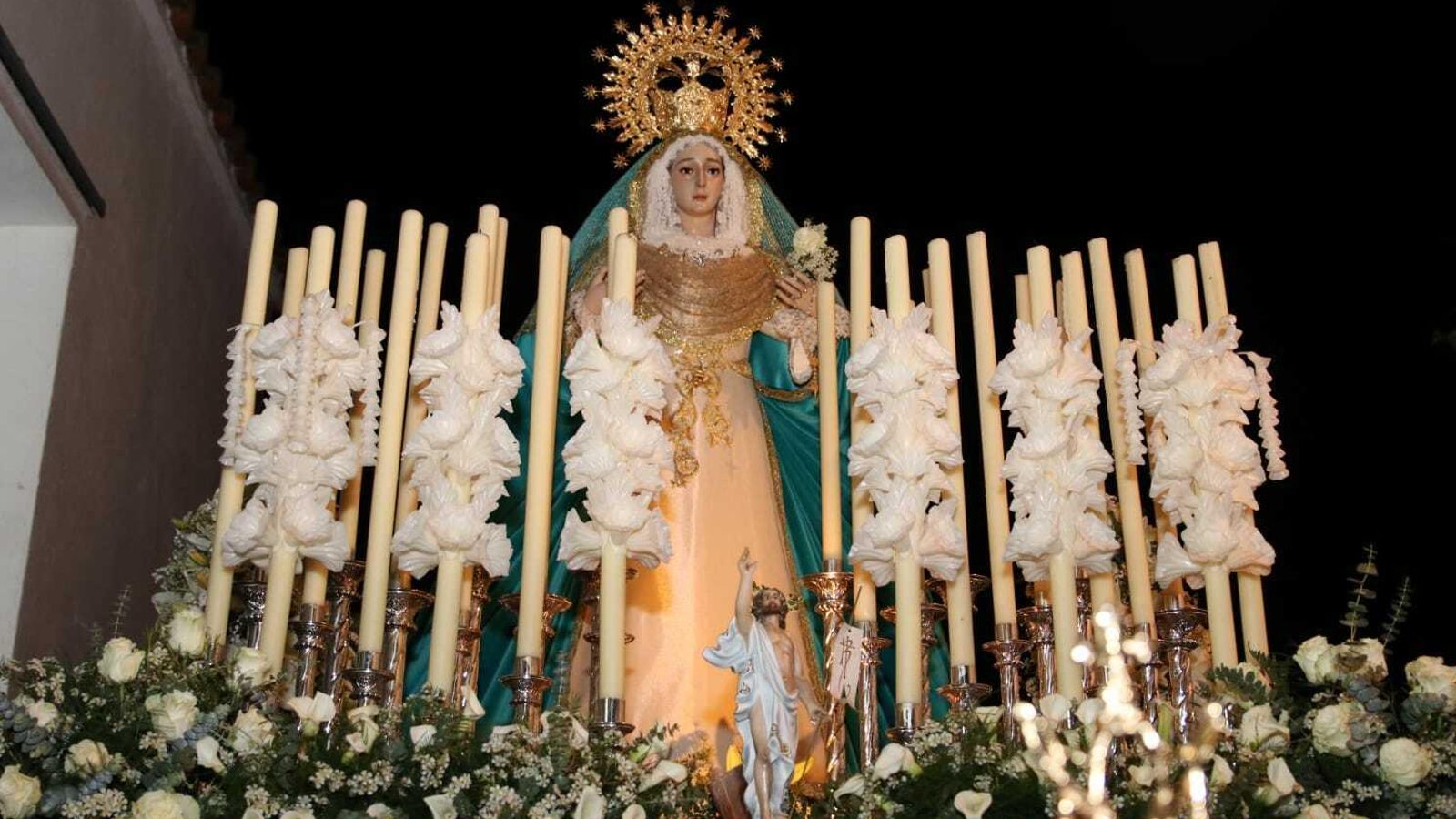 Virgen de la Alegría de Villanueva de Córdoba, el Sábado de Gloria.