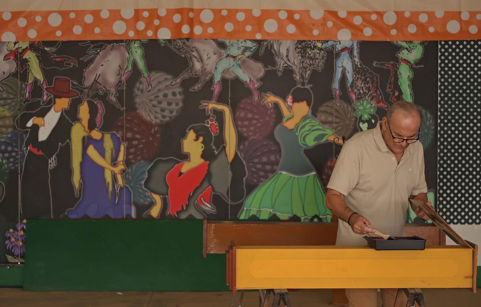 Fotos del montaje de la Feria Real de Algeciras 2025