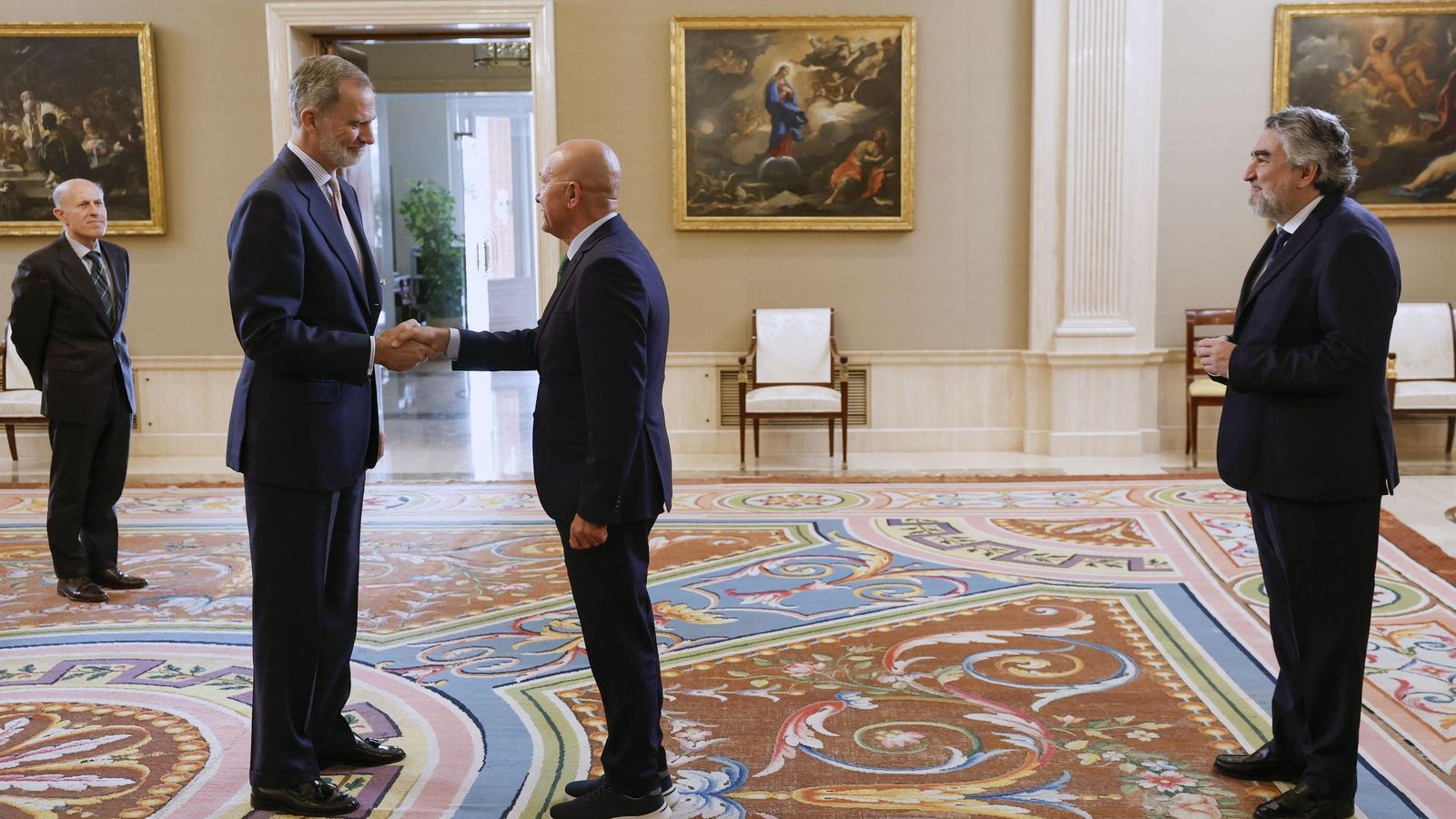 La recepción del Rey Felipe VI al Unicaja, en fotos