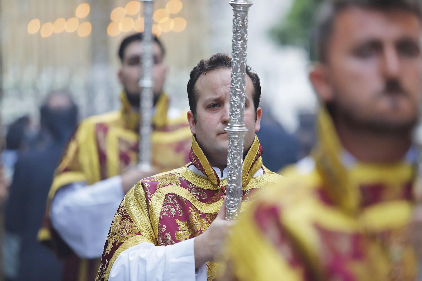 Imágenes de la salida extraordinaria de la Virgen del Rocío y Esperanza