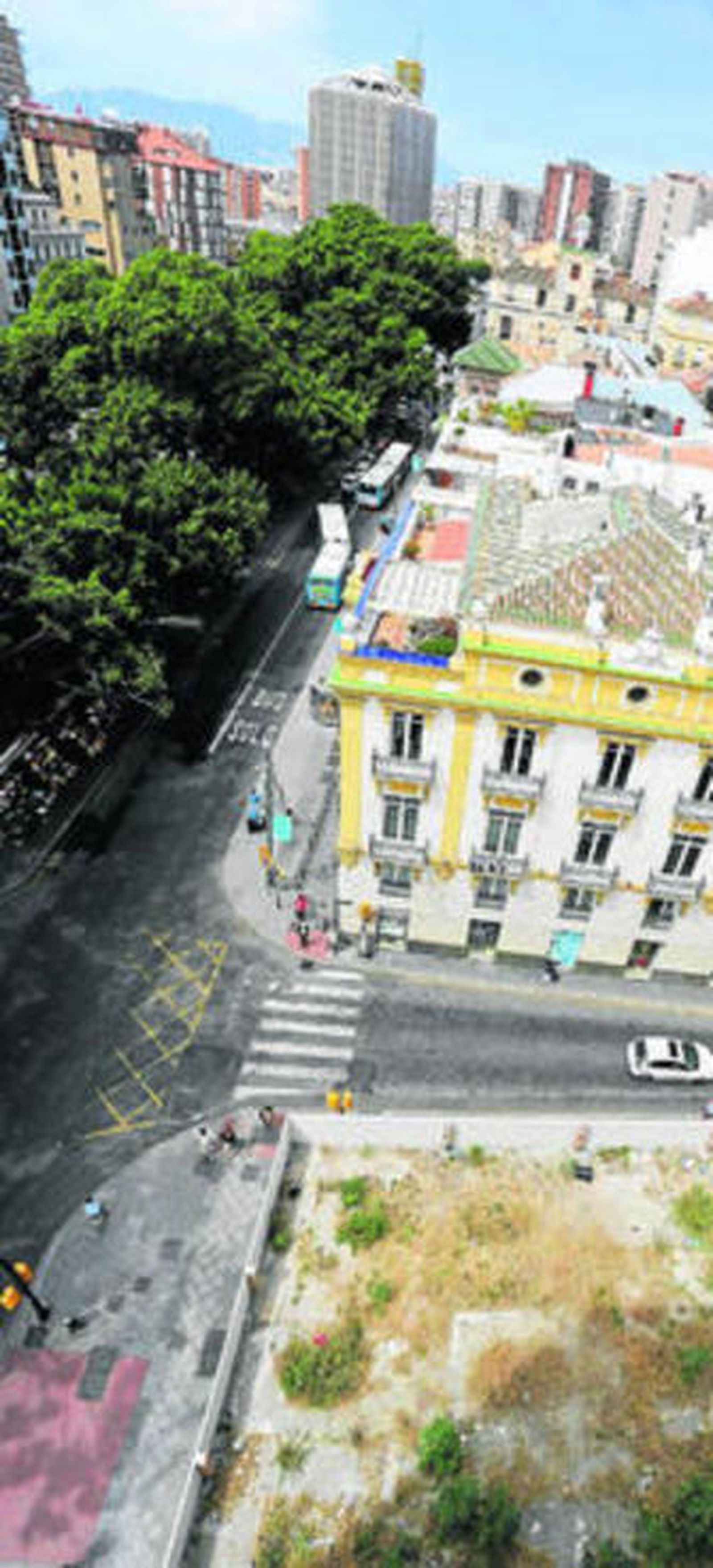Lateral norte de la Alameda, donde se ejecutará el Metro.