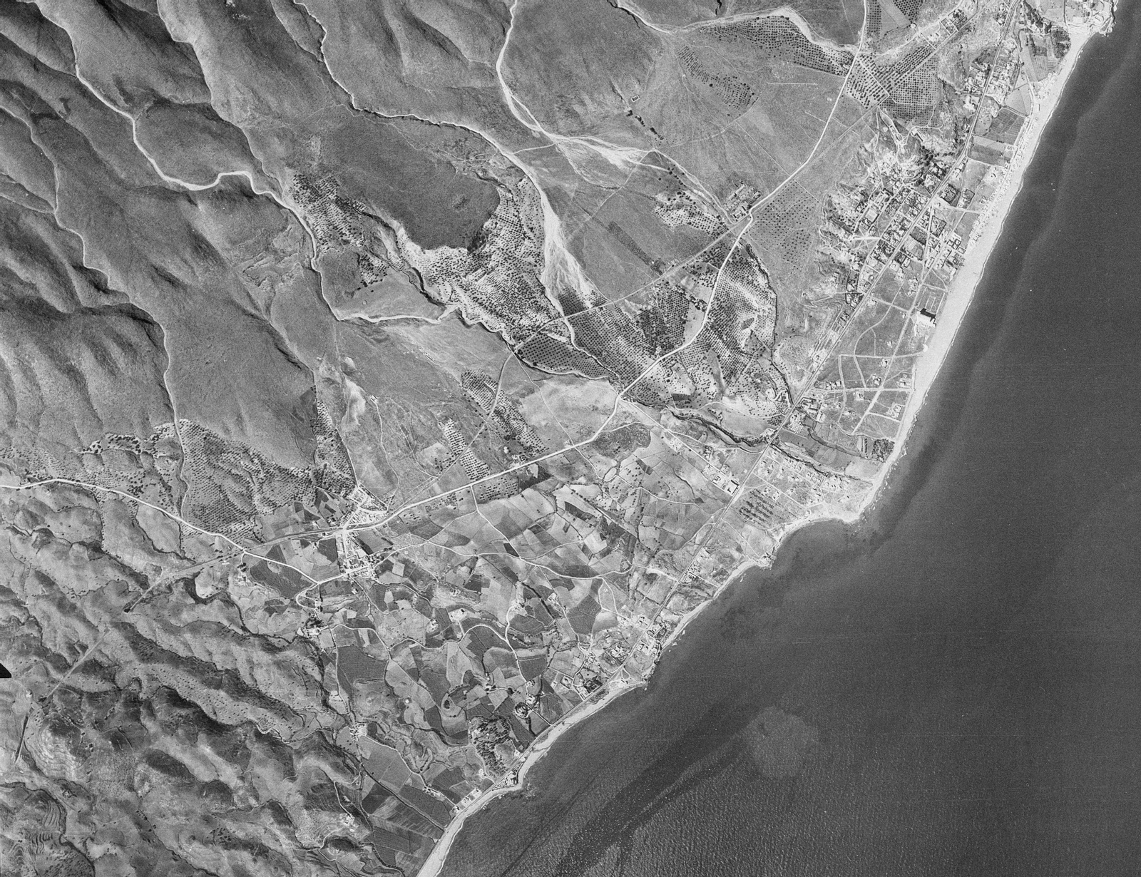 Vista aérea de Benalmádena en 1956 Vista aérea de Benalmádena en 1956
