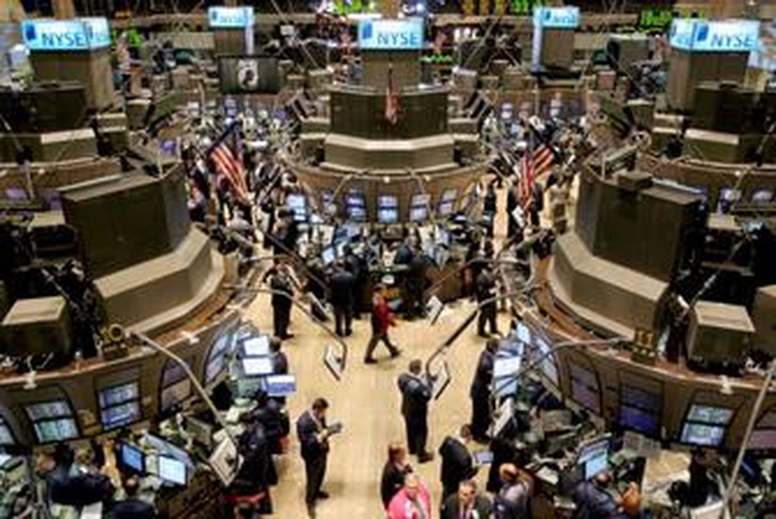 La Bolsa de Nueva York, ayer, en el arranque de la sesión.