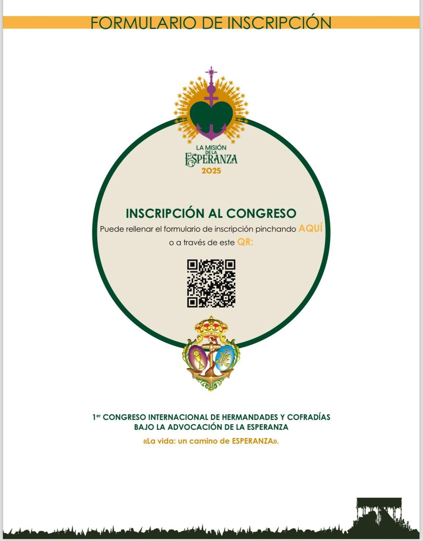 Código QR en el que podrán inscribirse todas las personas interesadas