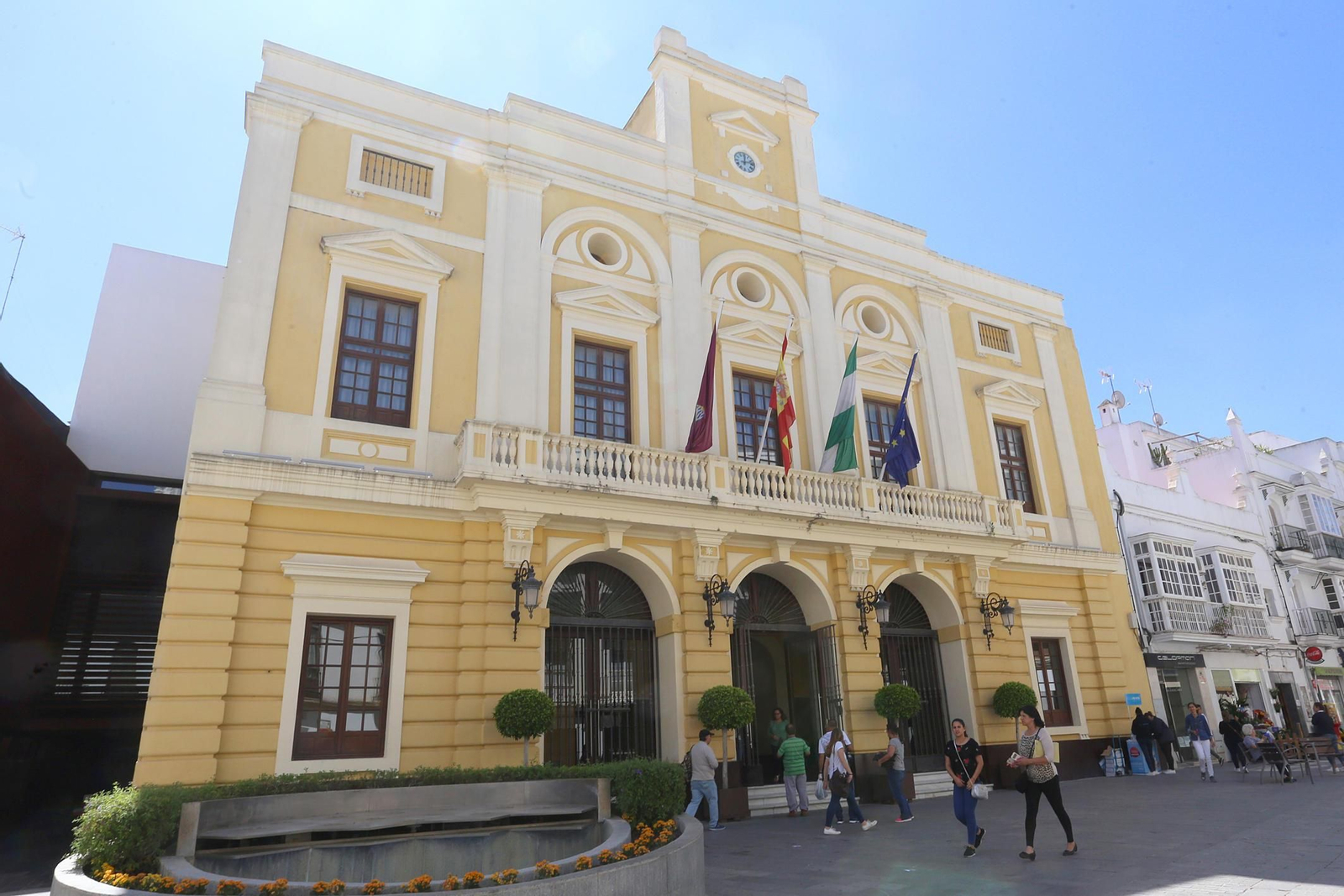Vista del Ayuntamiento de Chiclana.