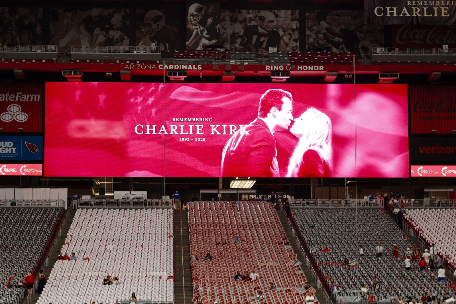 Las fotos de la despedida de los republicanos a Charlie Kirk