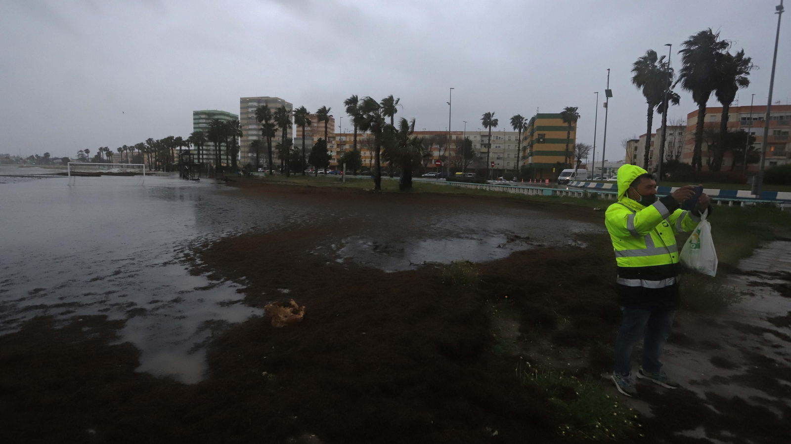 Fotos de los destrozos del temporal de levante en La Línea