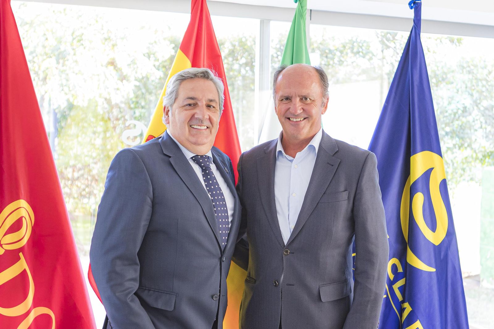 Los presidentes, Faustino Escobar y Rodrigo Molina.