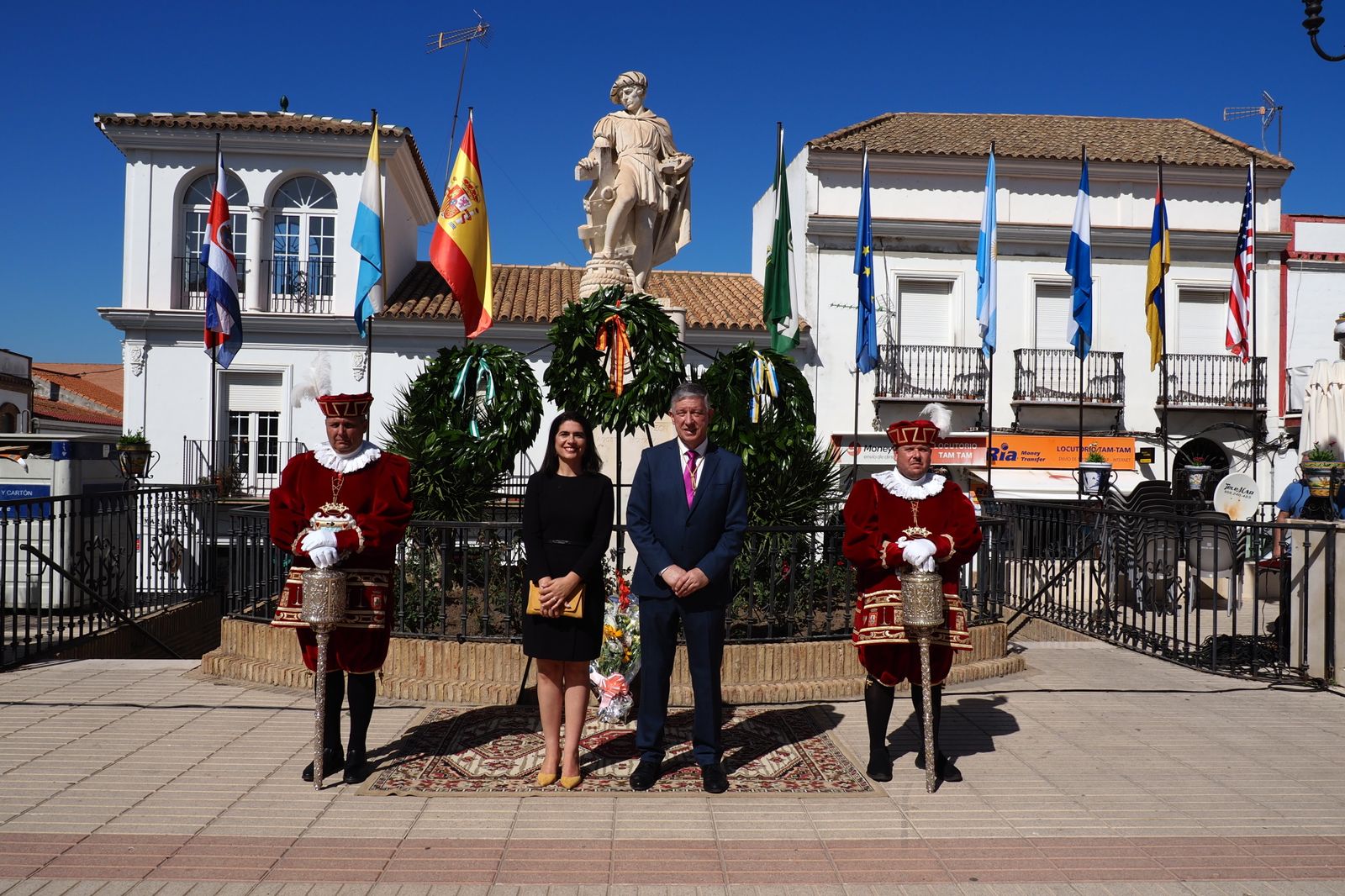 Actos de celebración del Día de la Hispanidad en Palos de la Frontera