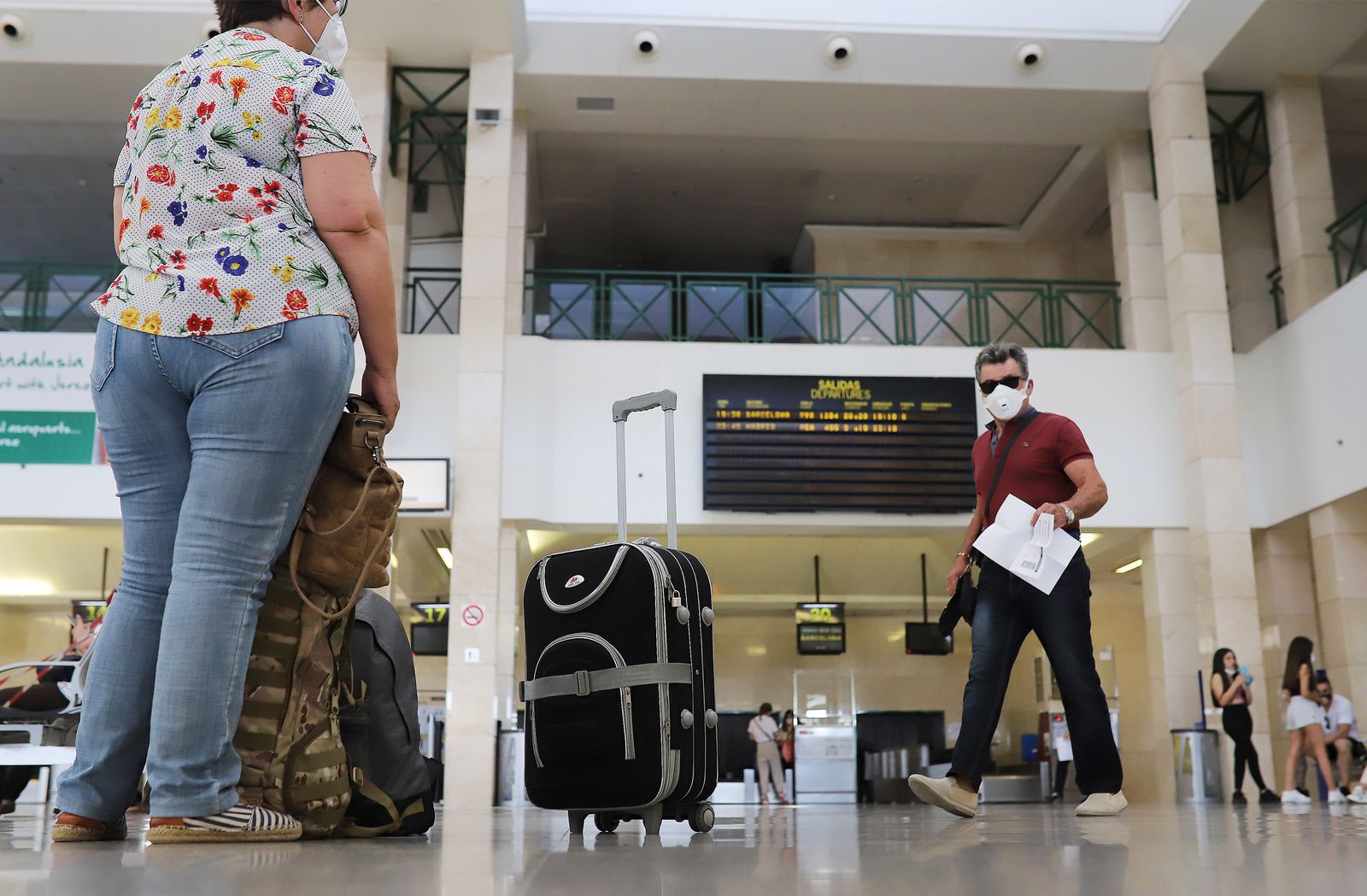 Llegada del primer vuelo de Ryanair desde Barcelona tras la pandemia