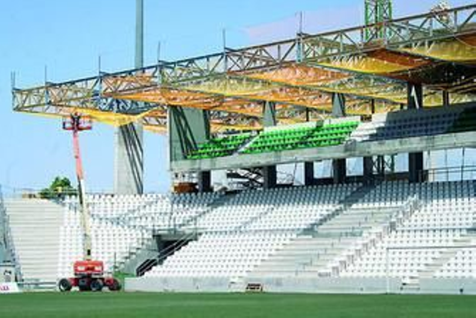 Imagen de archivo de las obras en el estadio.