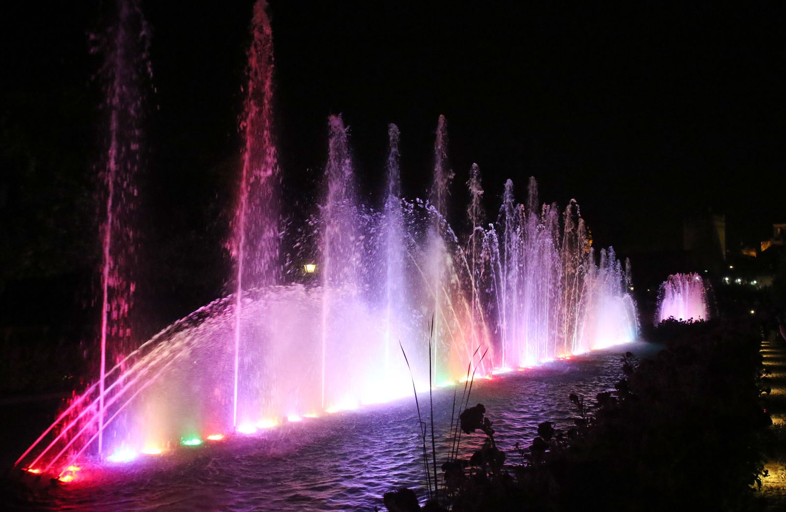 Espectáculo de luz y sonido en el Alcázar de los Reyes Cristianos.
