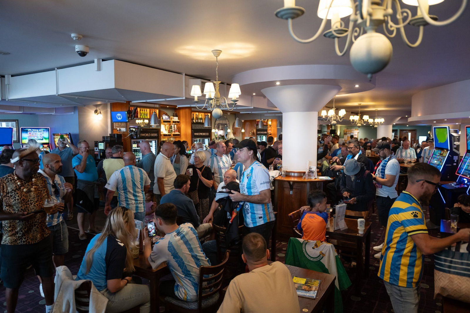 Encuentro malaguista en un pub de Oxford
