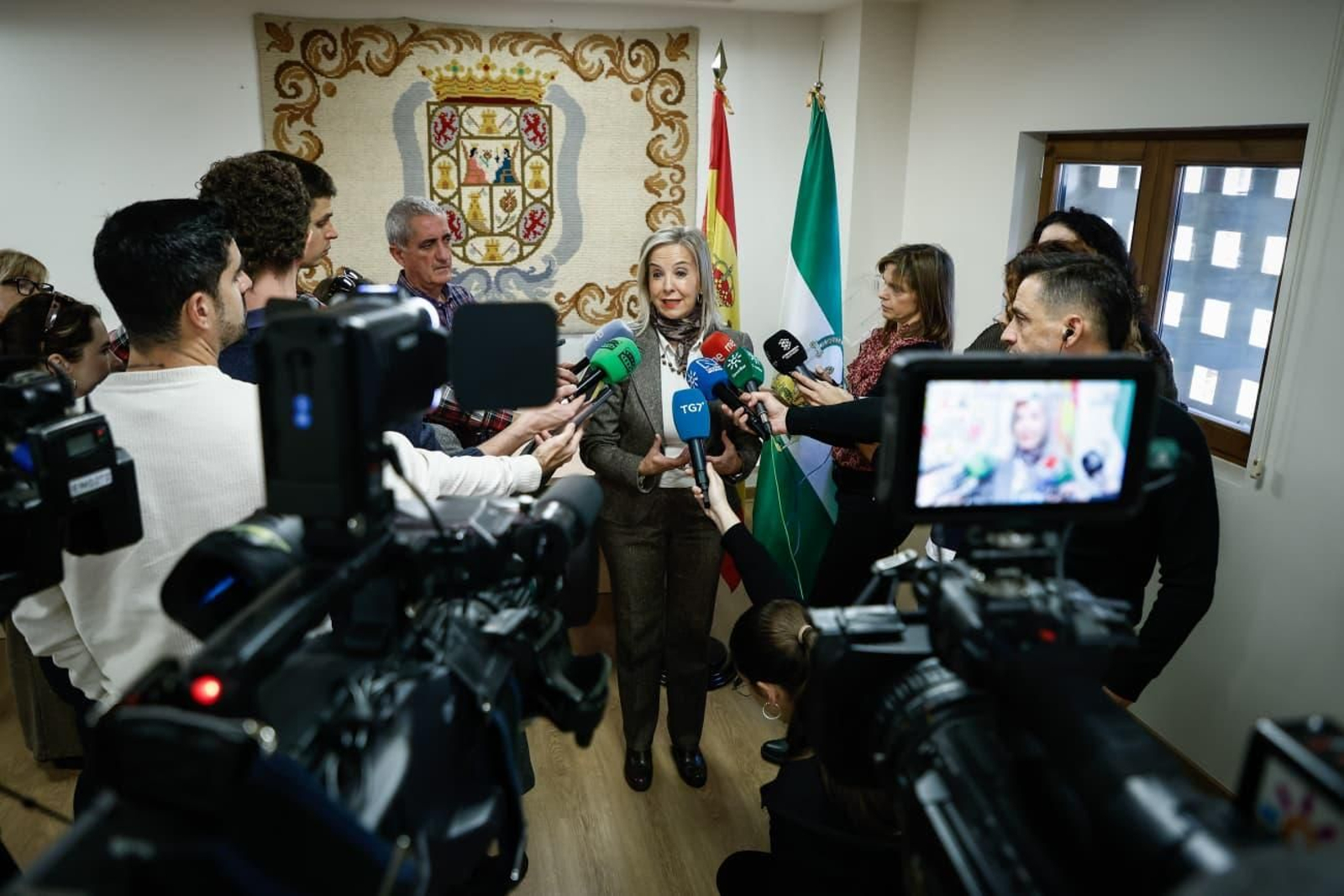 Ana Tárrago, durante el desayuno informativo de Navidad con los periodistas