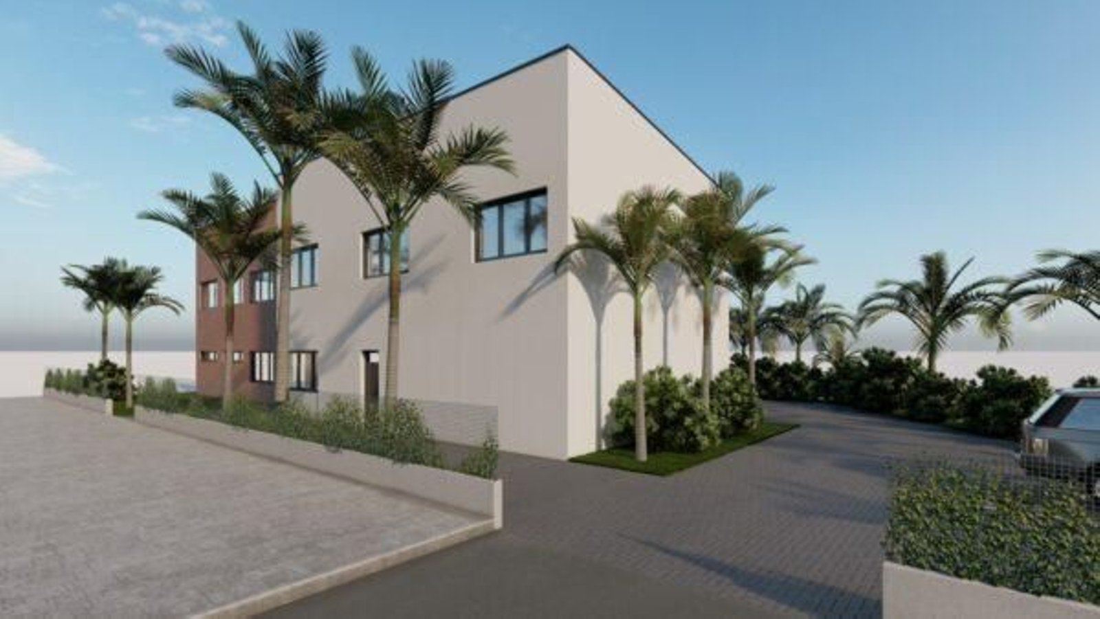 Maqueta de la nueva sede de la Guardia Civil en Níjar