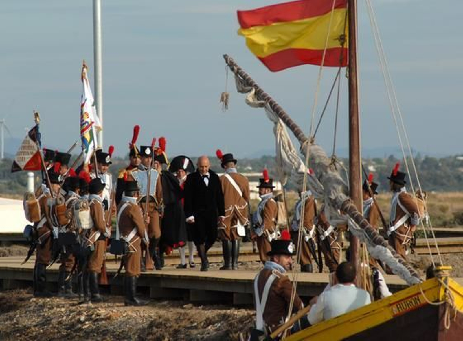 Unas 500 personas participan en la recreación de la batalla del Portazgo, en el entorno del puente Zuazo, con motivo del Bicentenario. 

Foto: Rioja