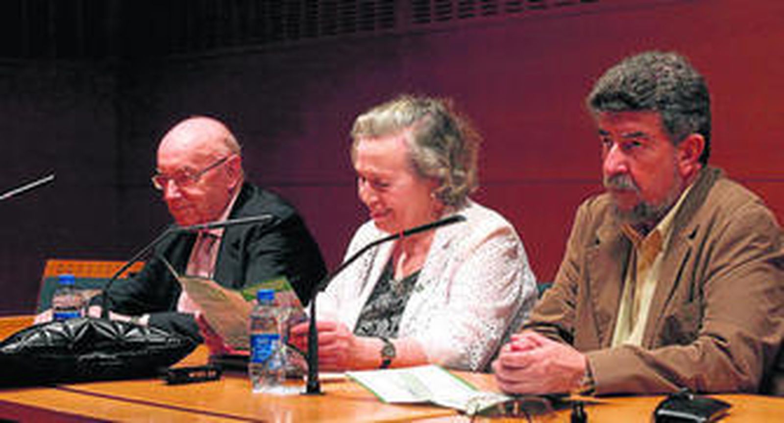 Manuel Clavero, María de los Ángeles Infante e Isidoro Moreno, ayer, en la presentación del congreso.