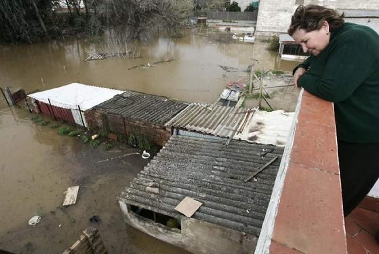 La crecida del río Gualdaquivir inunda algunas zonas de la provincia.