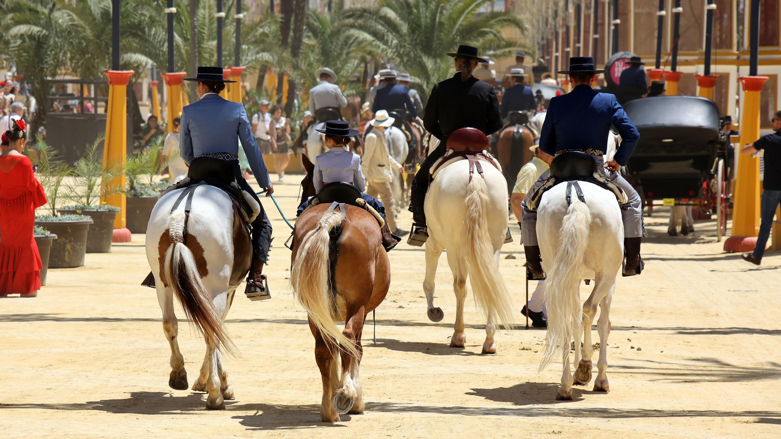 Imágenes del ambiente el miércoles en la Feria de Jerez 2024
