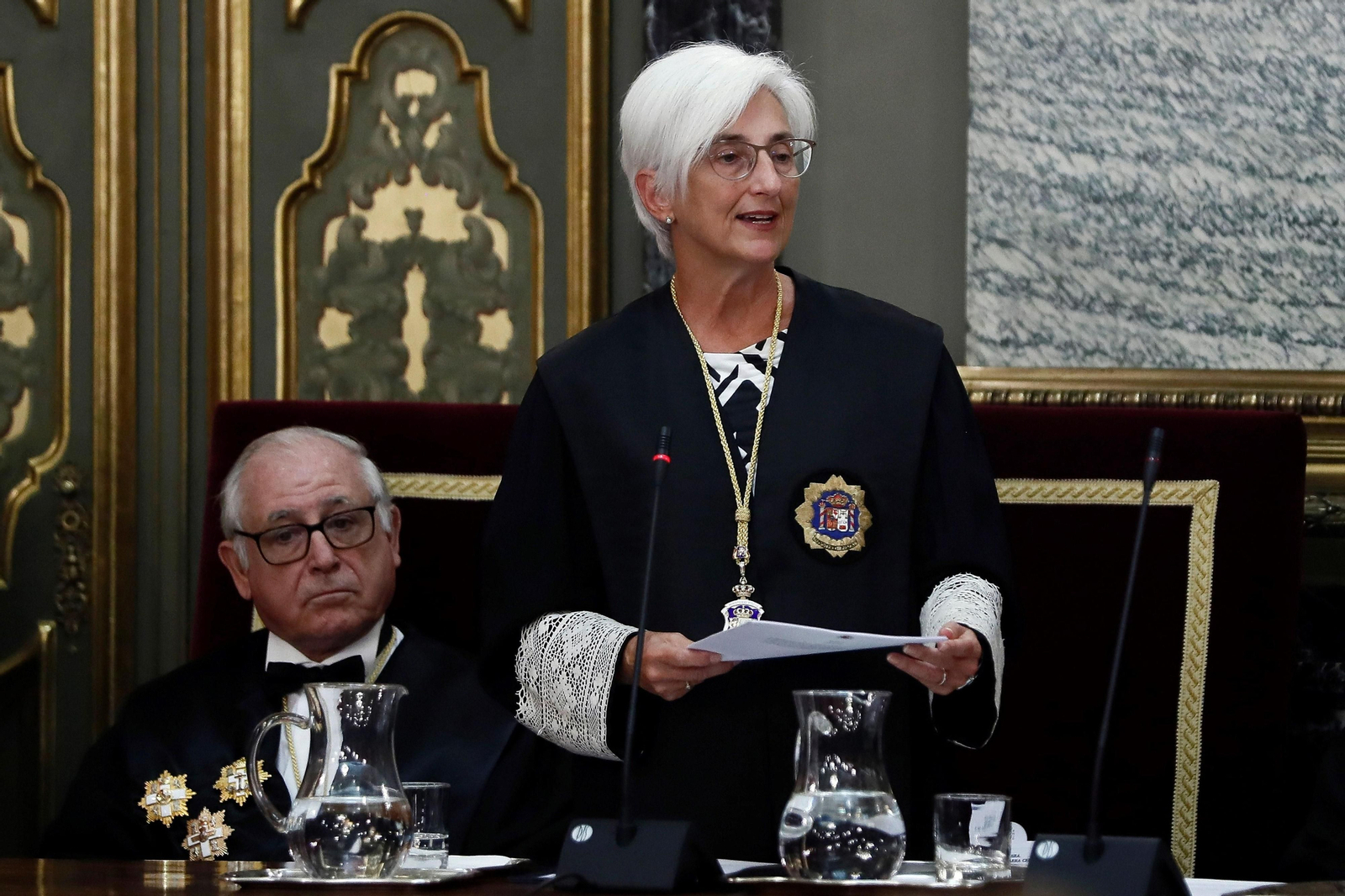 Segarra en el acto de apertura del año judicial en 2019. Segarra en el acto de apertura del año judicial en 2019.
