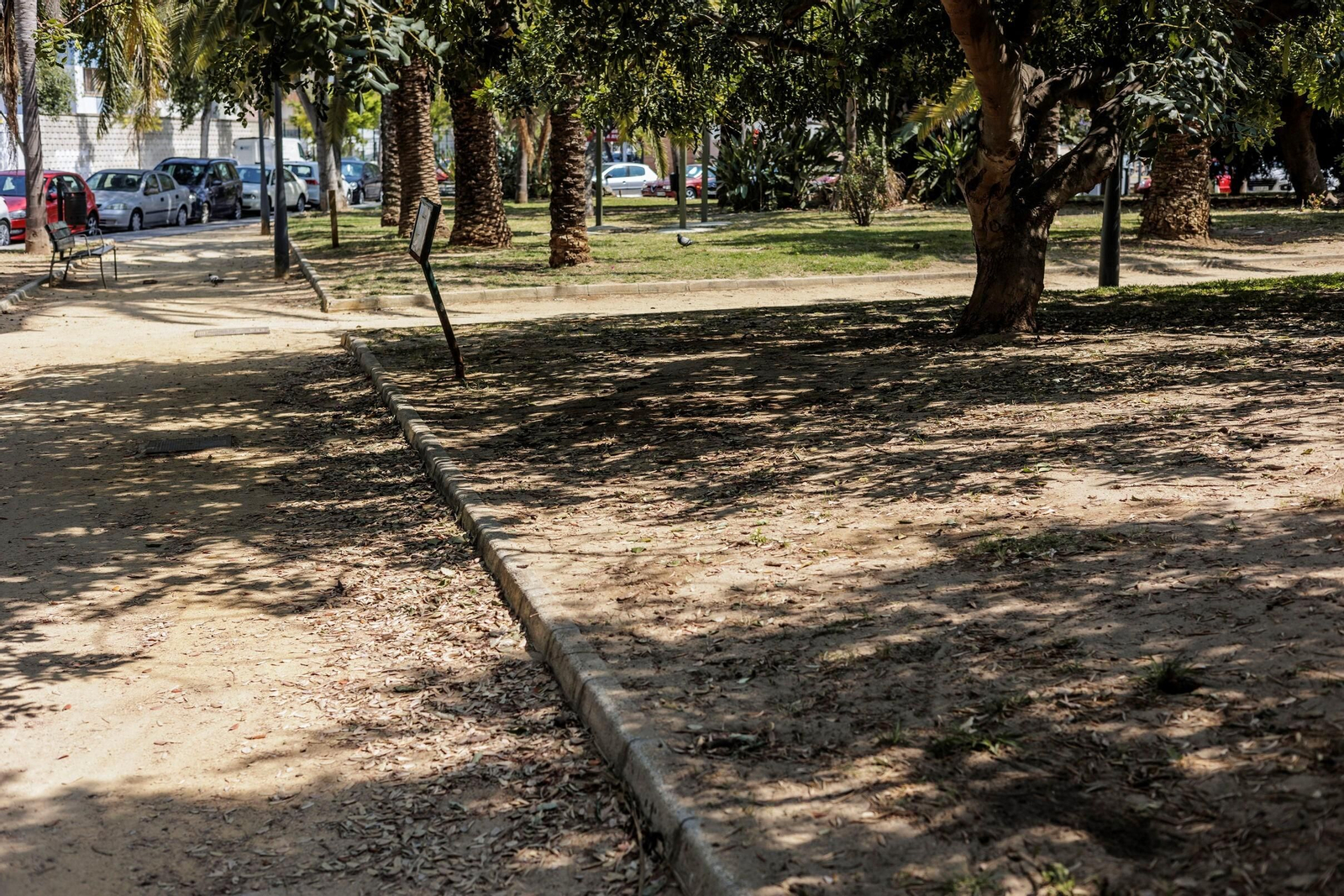 Las zonas verdes menos verdes de la ciudad de Cádiz