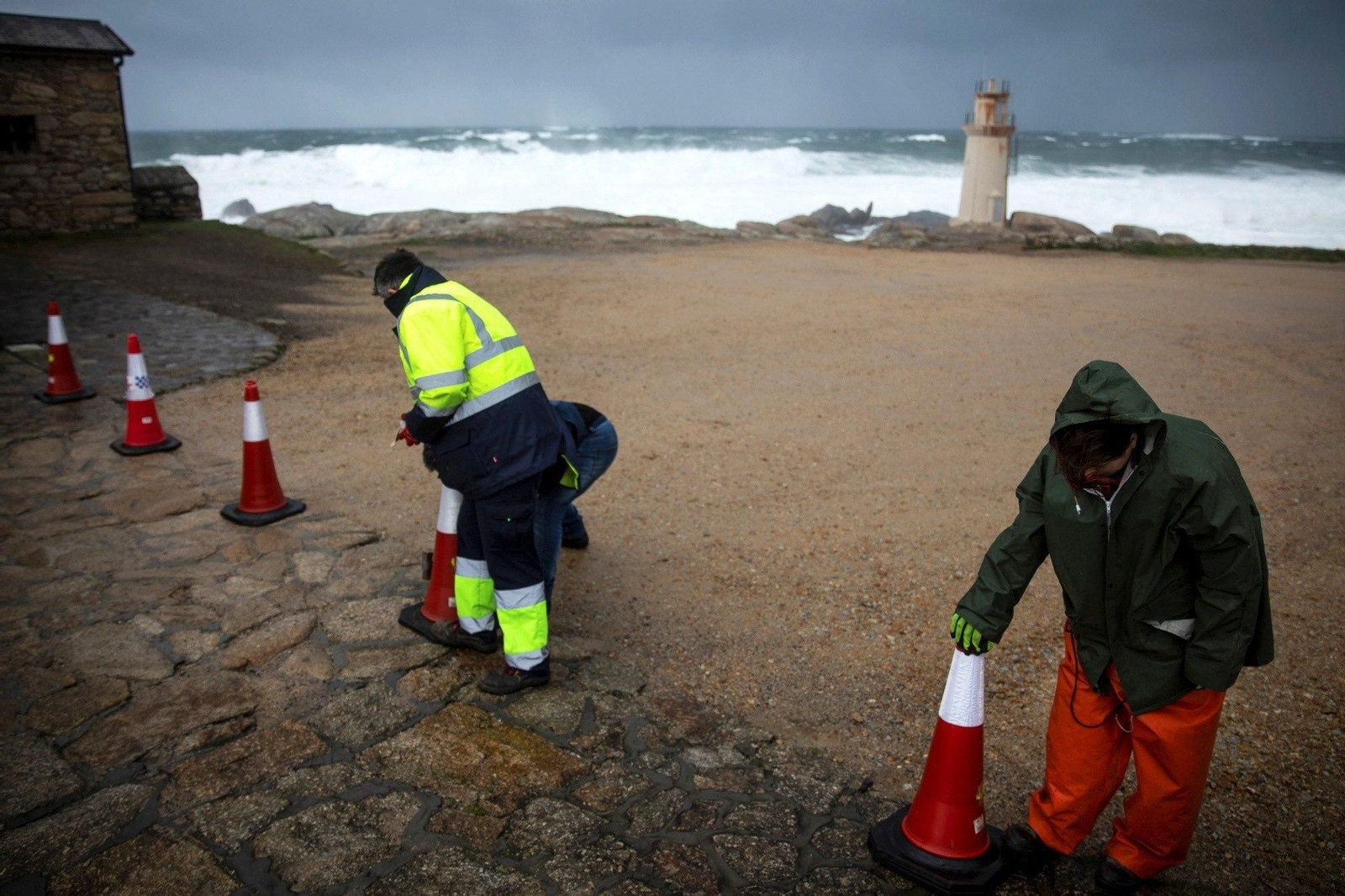 La borrasca Helena, en La Coruña