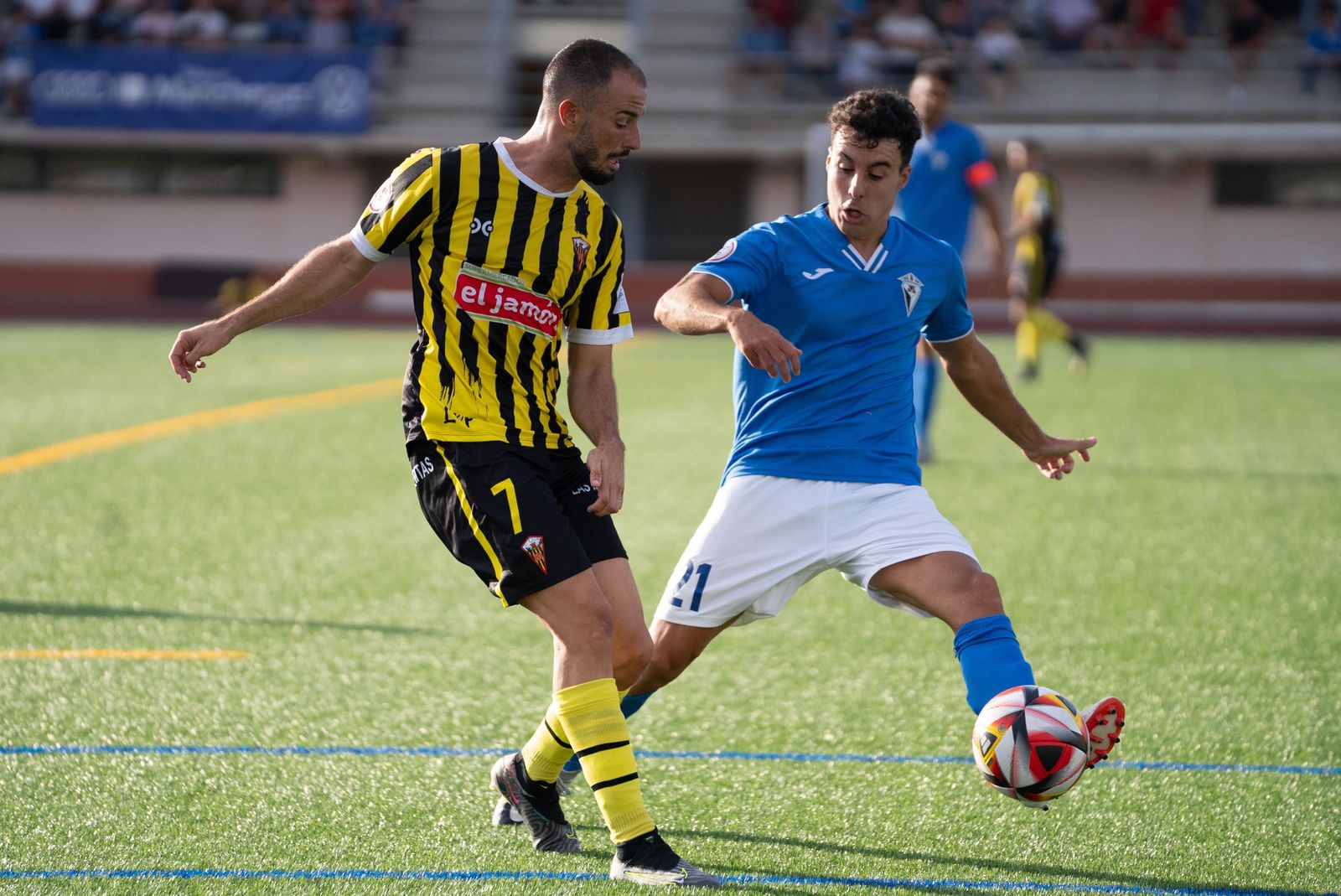 Un momento del encuentro ente el Manchego Ciudad Real y el San Roque de Lepe.