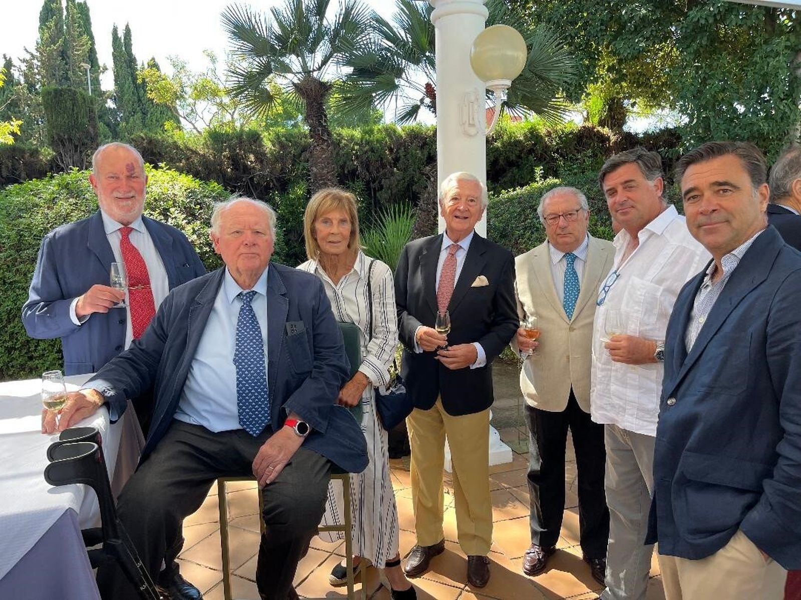 Juan Manuel Pardo, Jan y Caroline de Clerck, Paco Perea, Enrique Espinosa, Luis Domecq y Borja Peña.