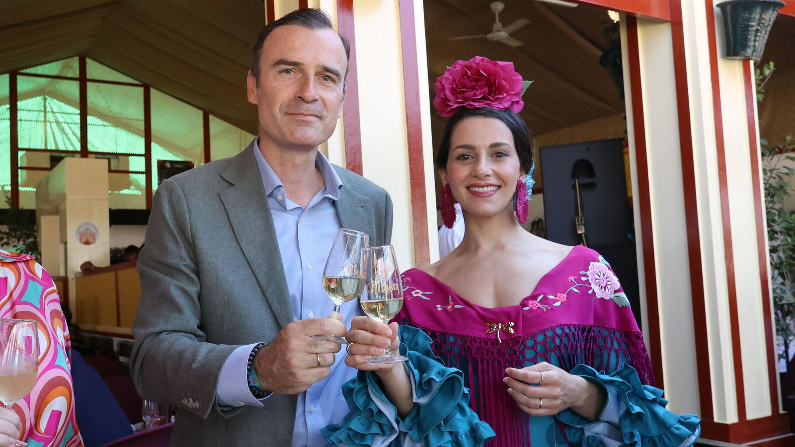 Inés Arrimadas (Cs),junto a Manuel Méndez, candidato de la formación a la Alcaldía.