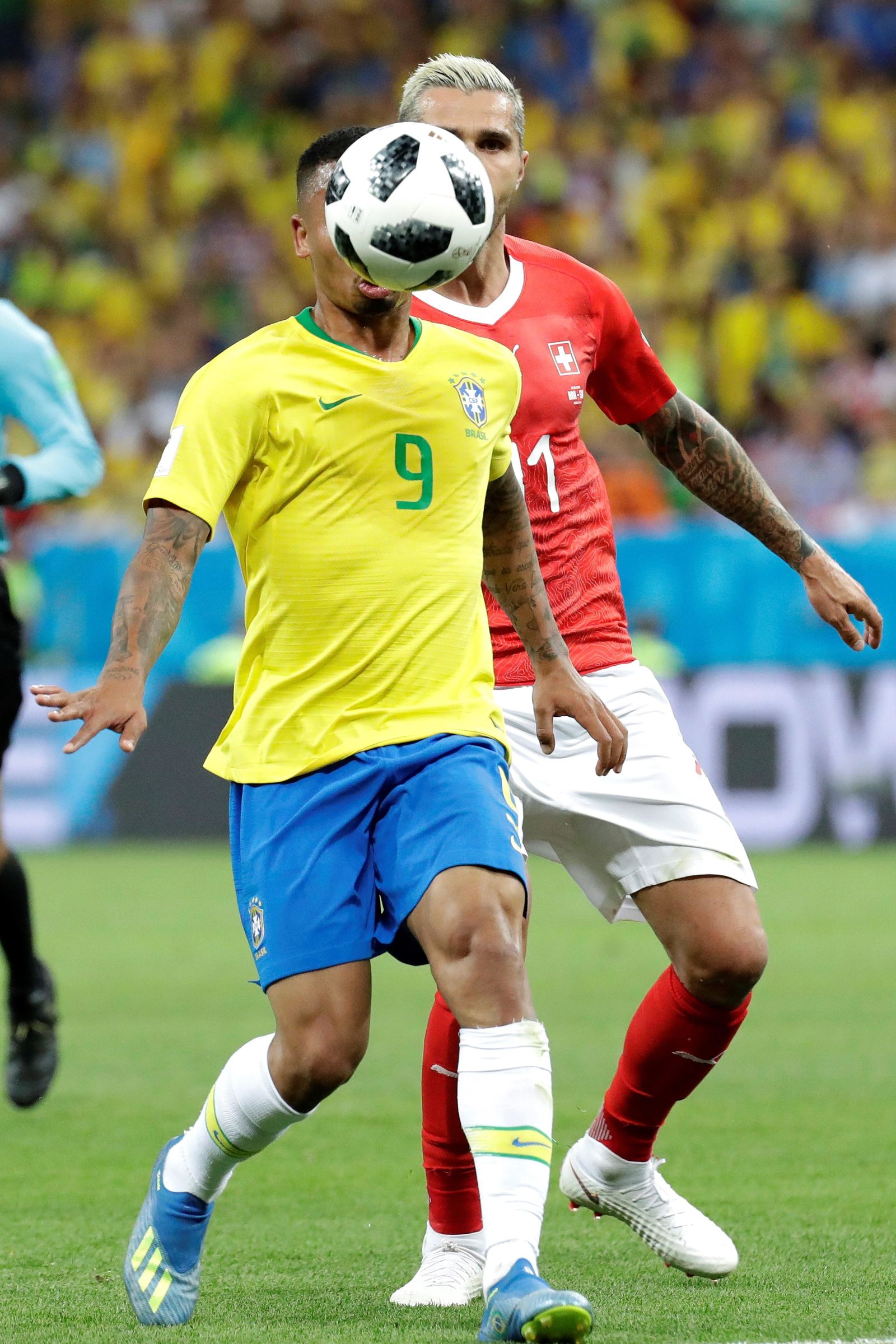 Las imágenes del Brasil-Suiza